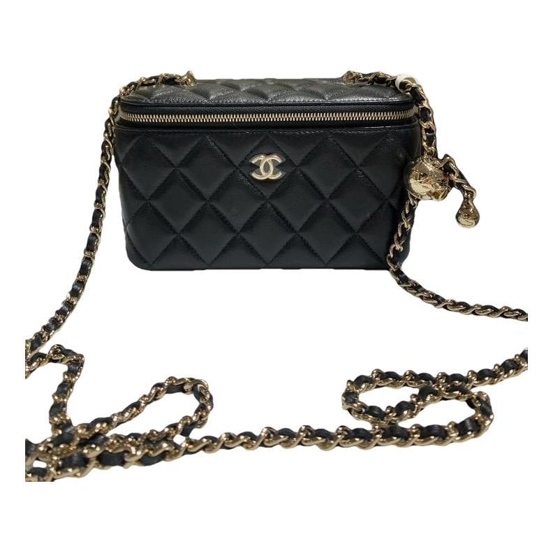 Vanity leather crossbody bag