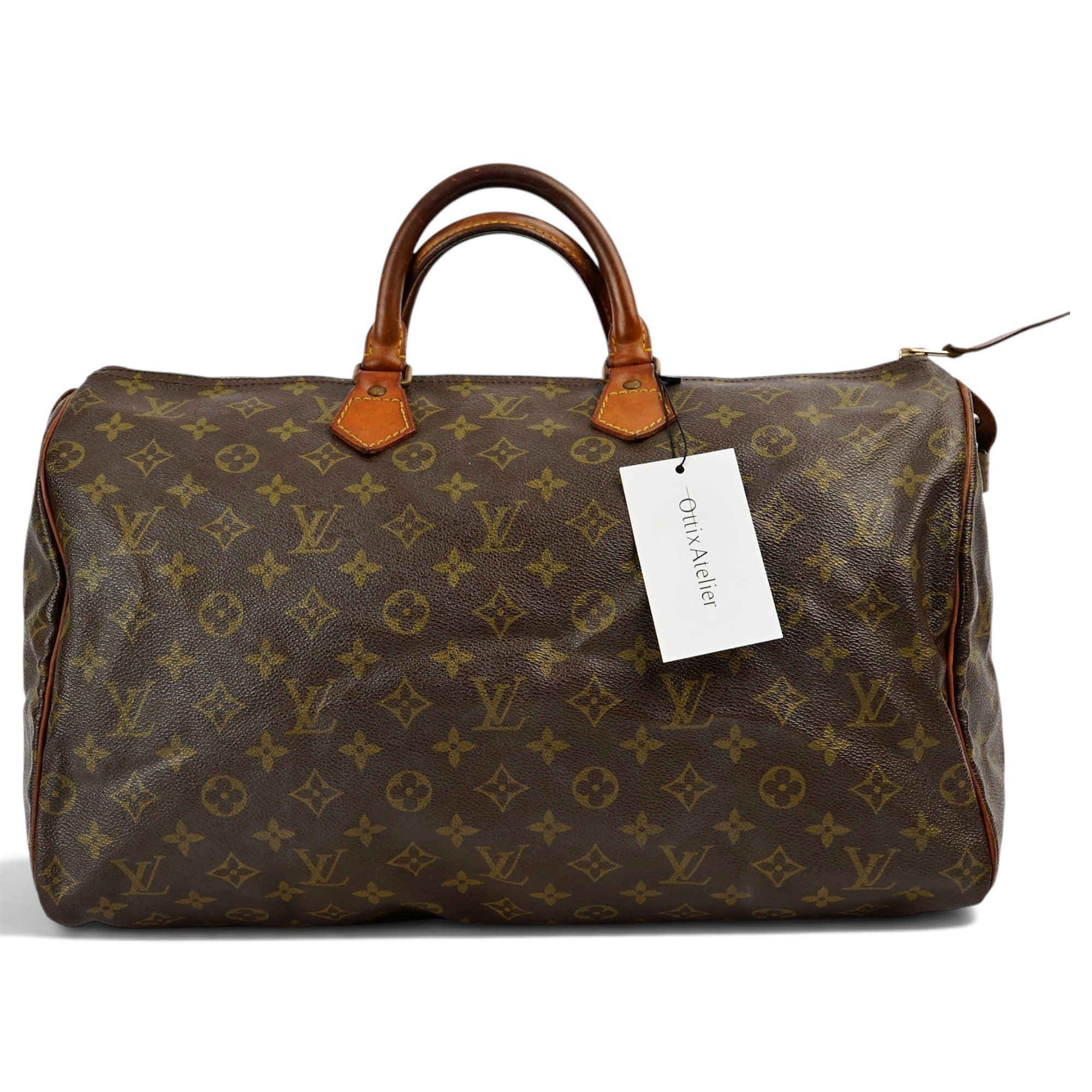 Speedy leather handbag
