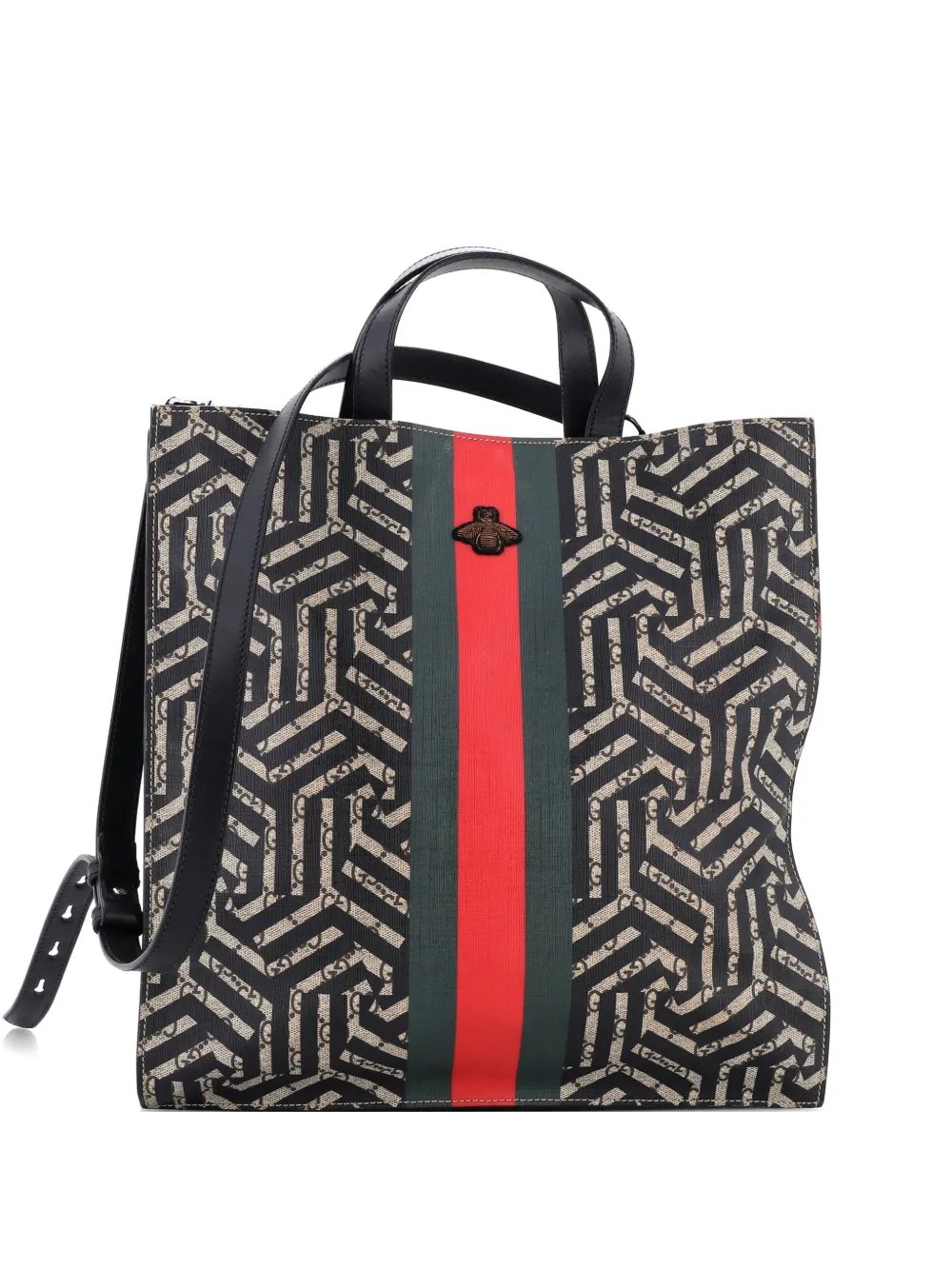 Convertible Soft Open Caleido GG Coated Canvas tote bag