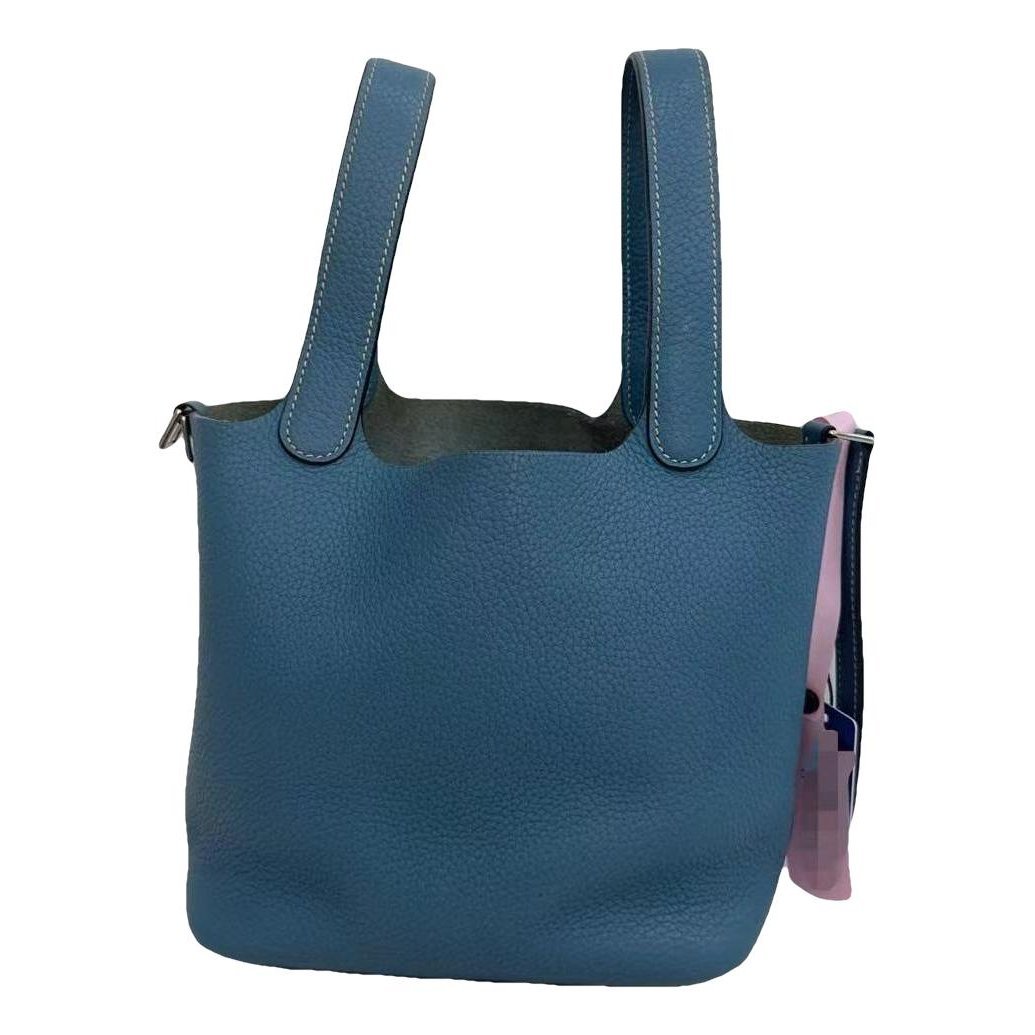 H leather handbag