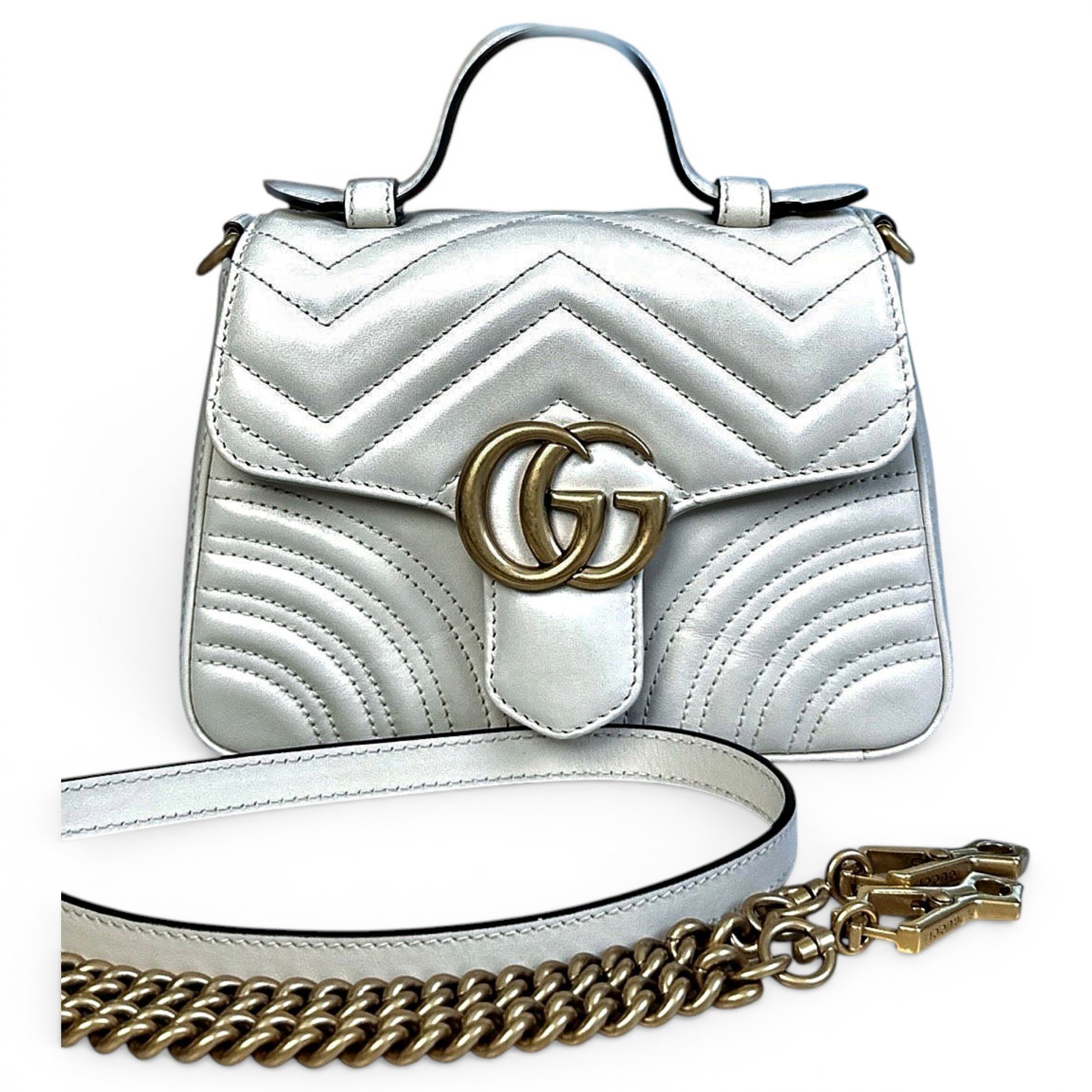 GG Marmont Flap leather handbag