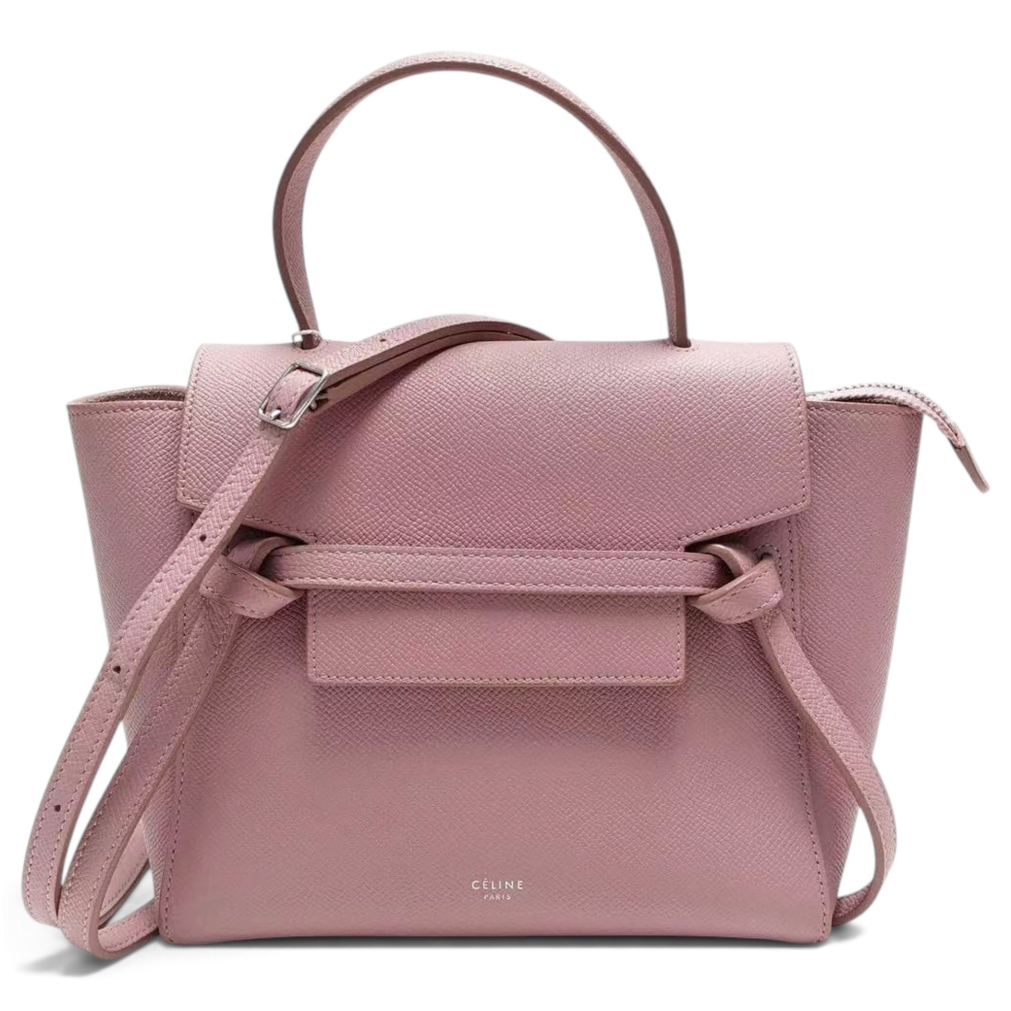 Belt leather handbag