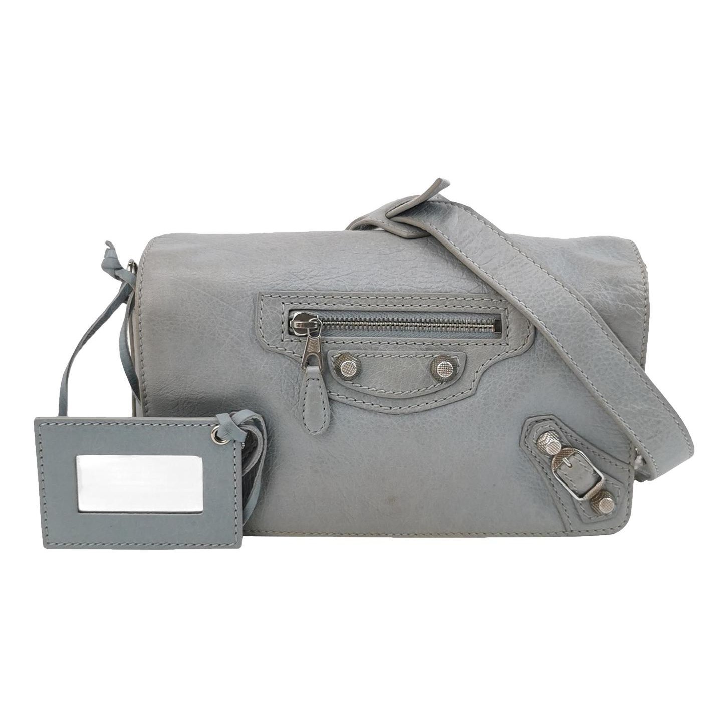 City leather handbag
