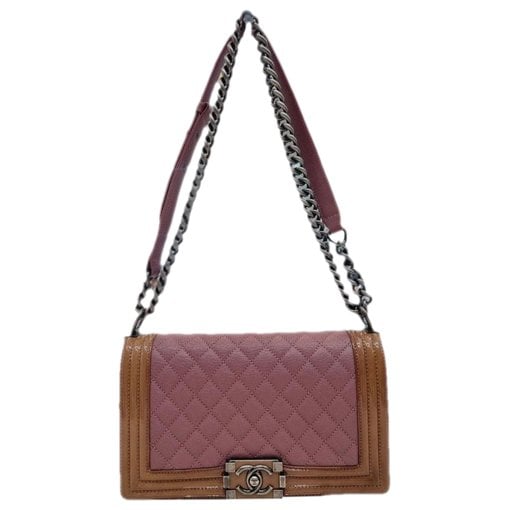 Leather clutch bag