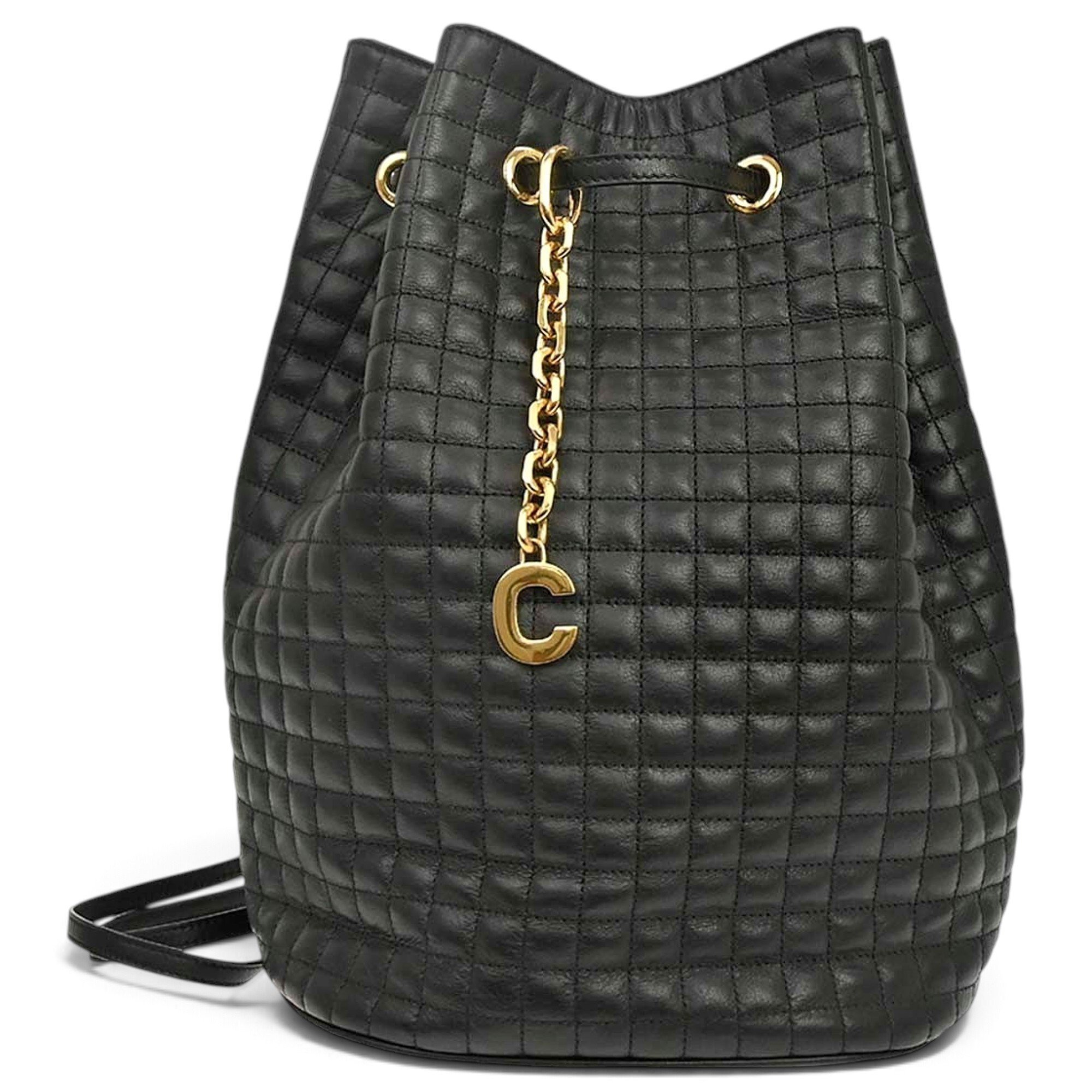 Charm leather backpack