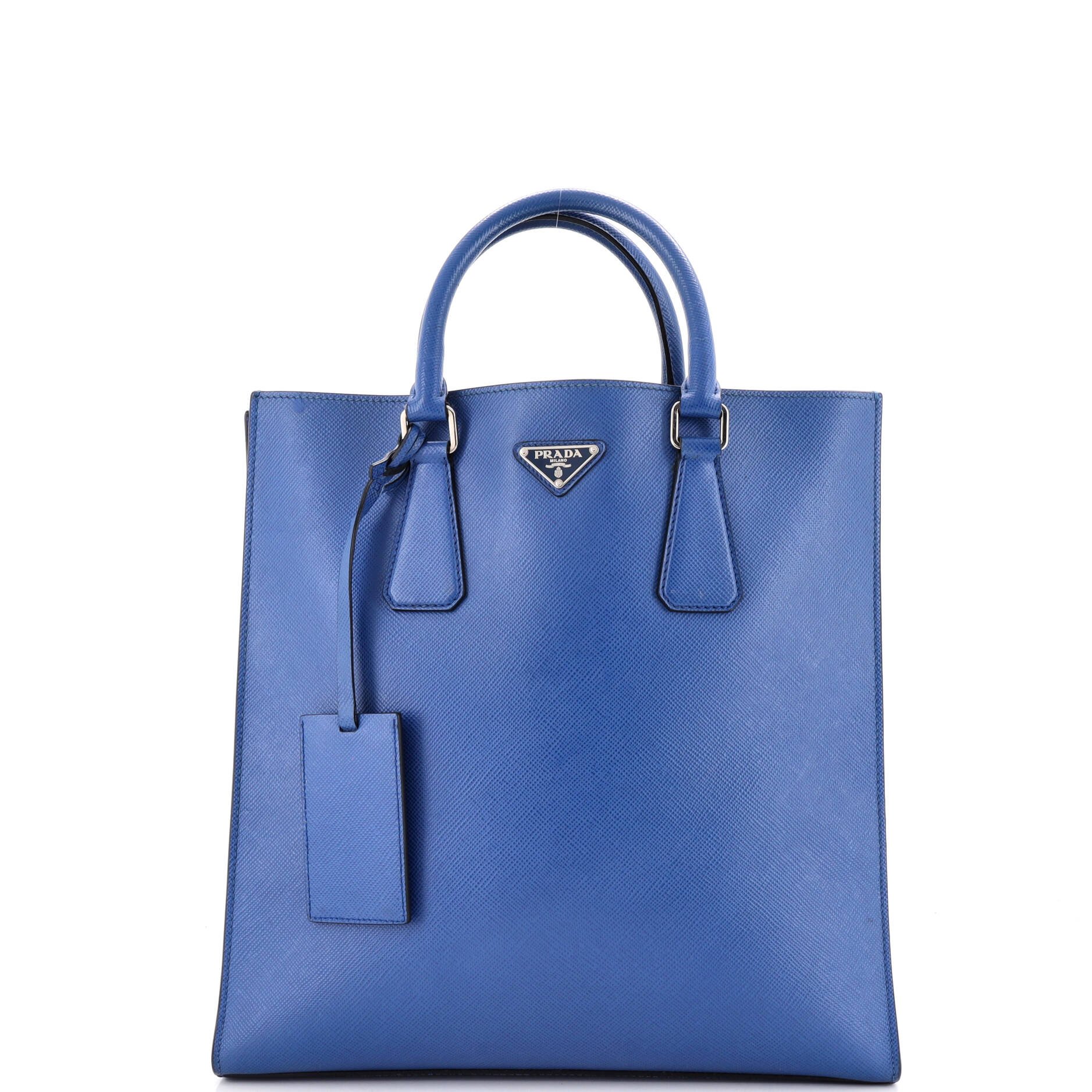 Open Tote Saffiano Leather North South