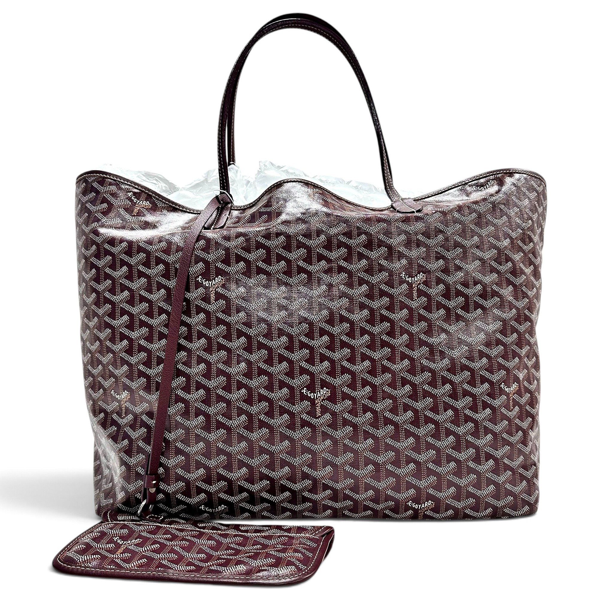 Goyard Saint-Louis leather handbag