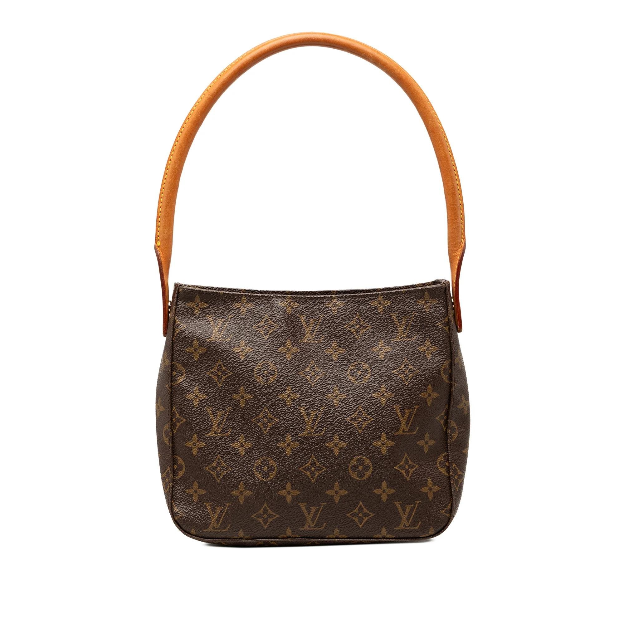 Looping leather handbag
