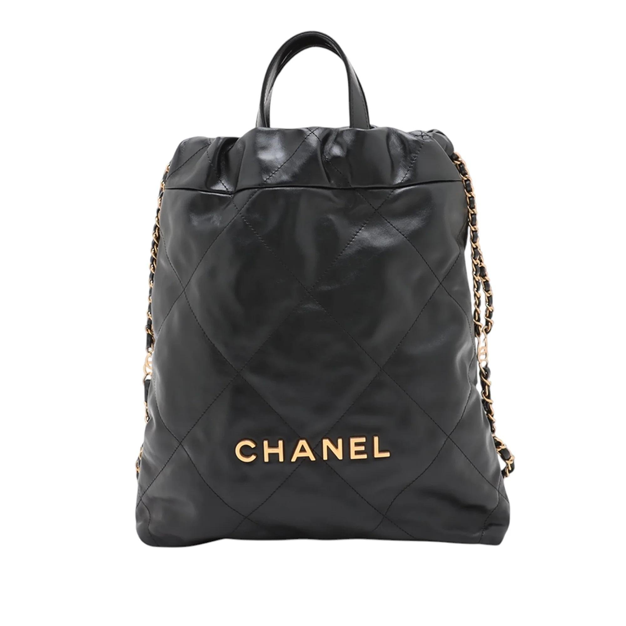 Chanel 22 pony-style calfskin backpack