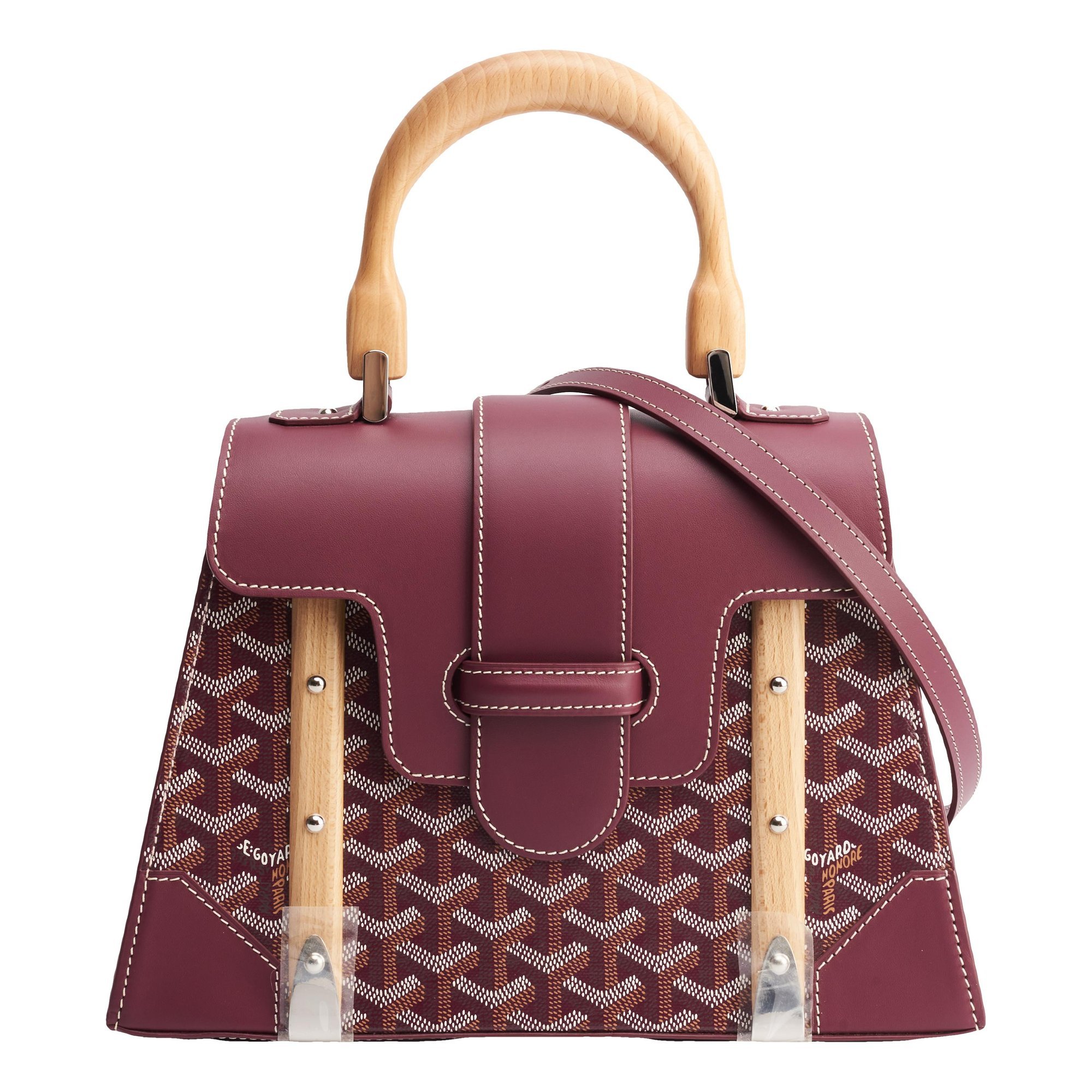 Goyard Saïgon leather handbag