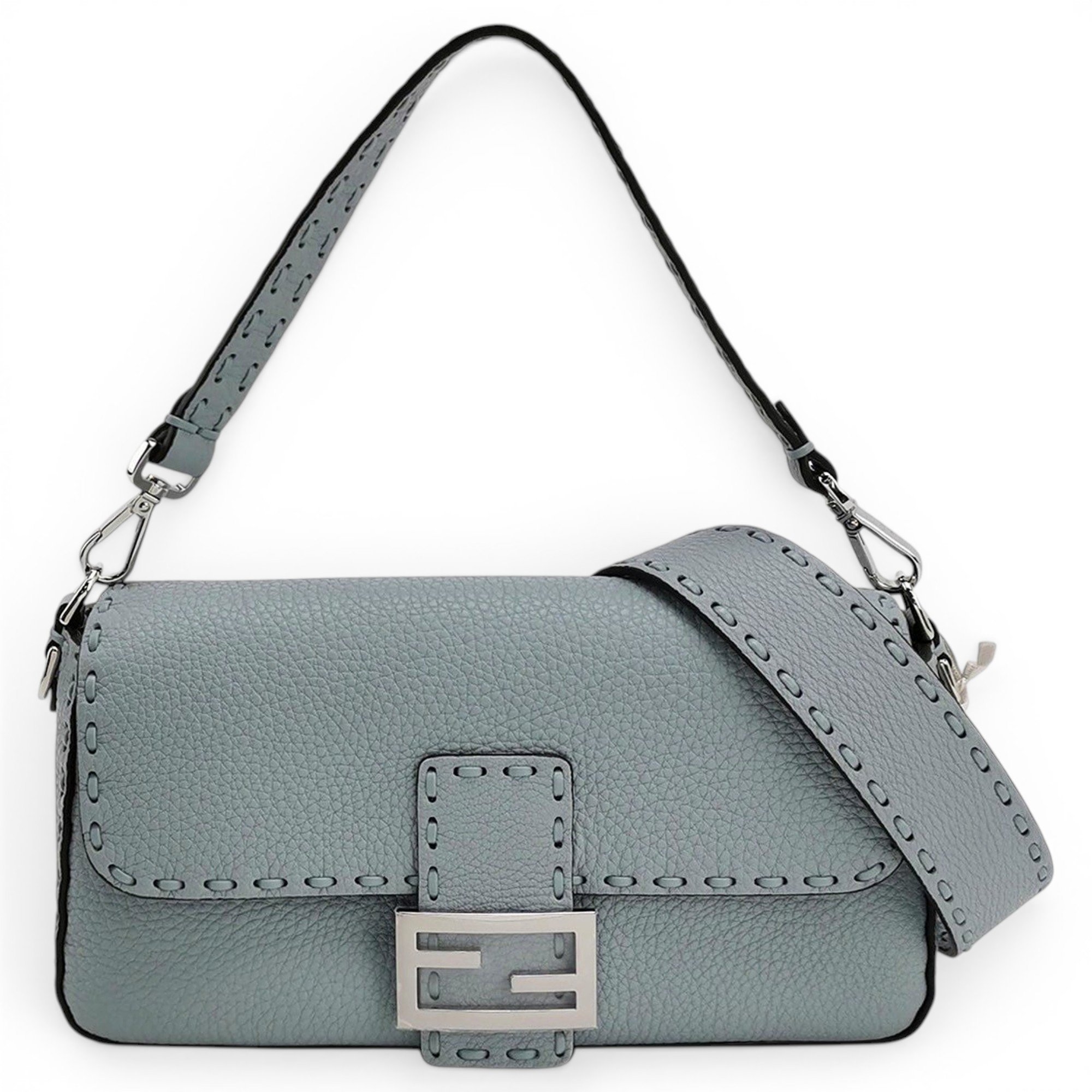 Baguette leather handbag