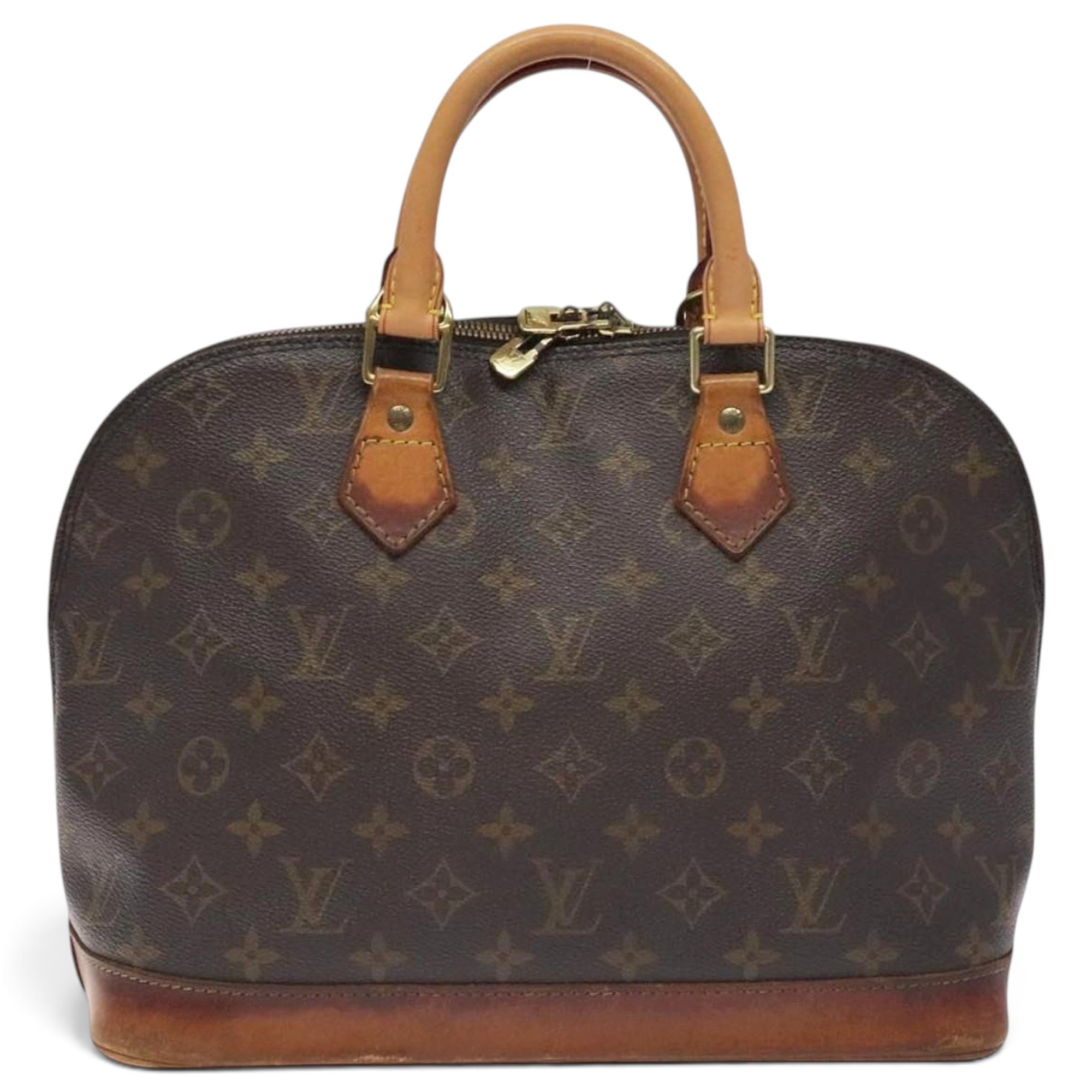 Louis Vuitton Alma leather handbag