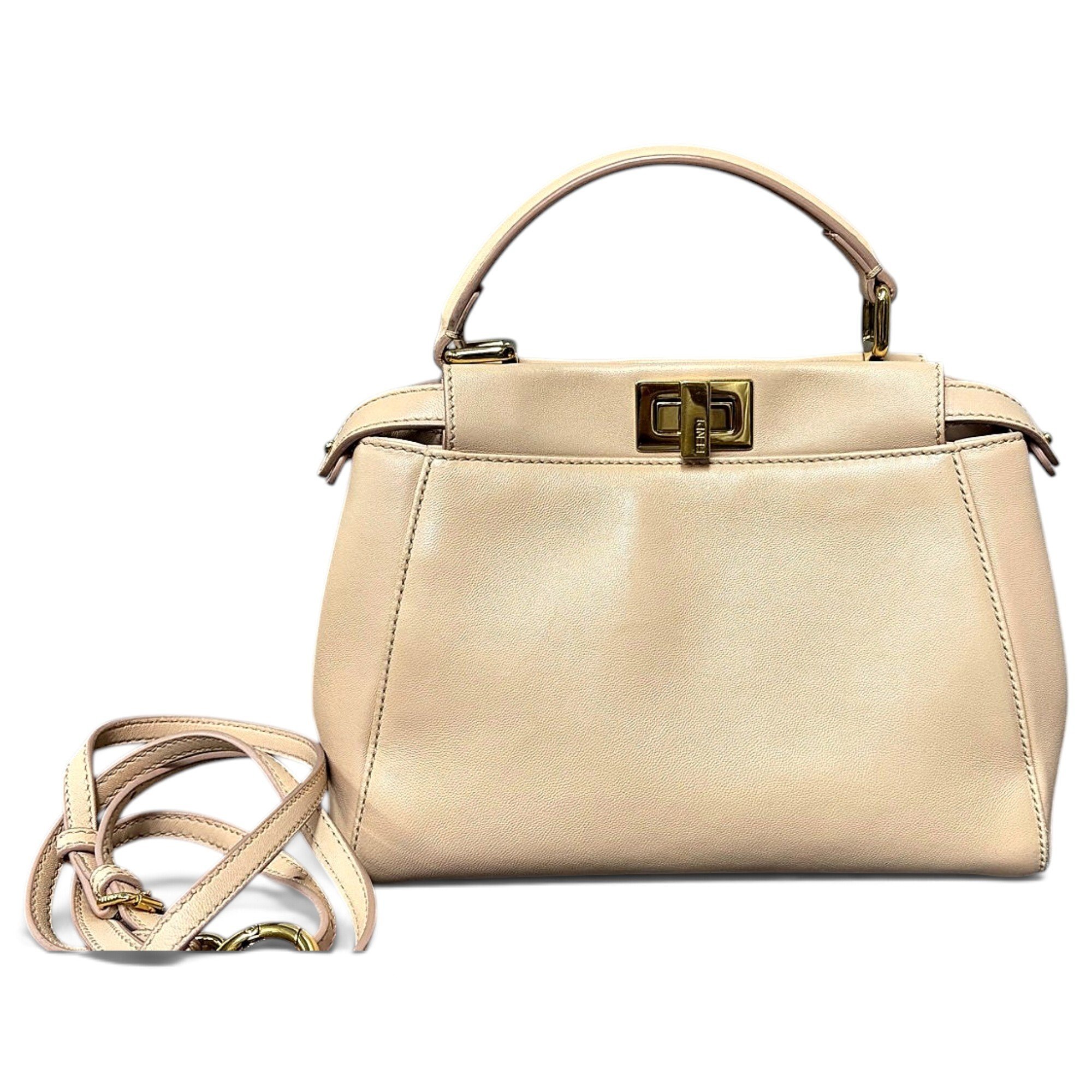 Peekaboo leather handbag
