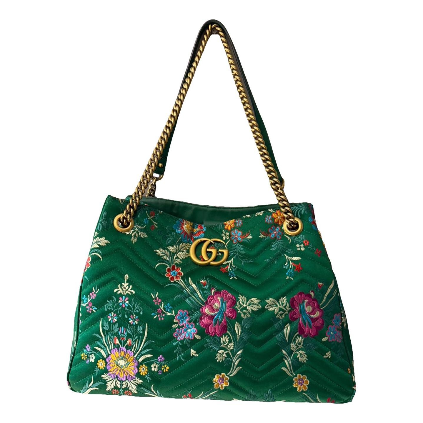 GG Marmont Chain cloth tote