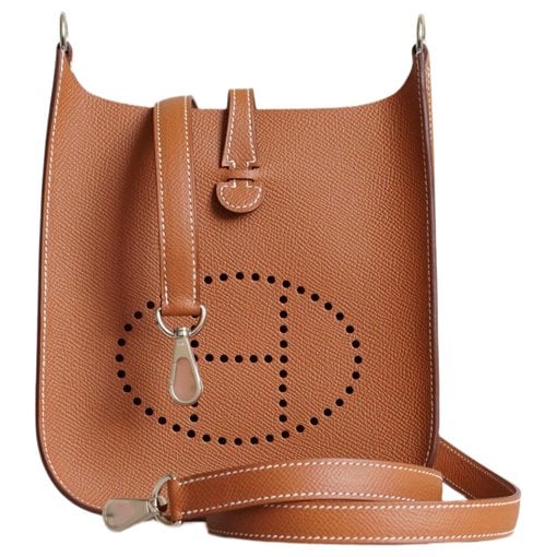 Hermes Mini Evelyne leather handbag