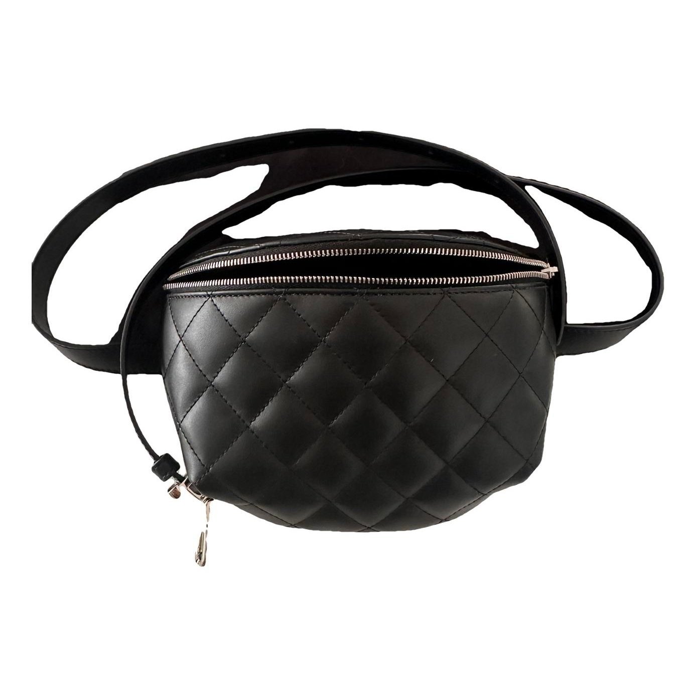 Leather clutch bag