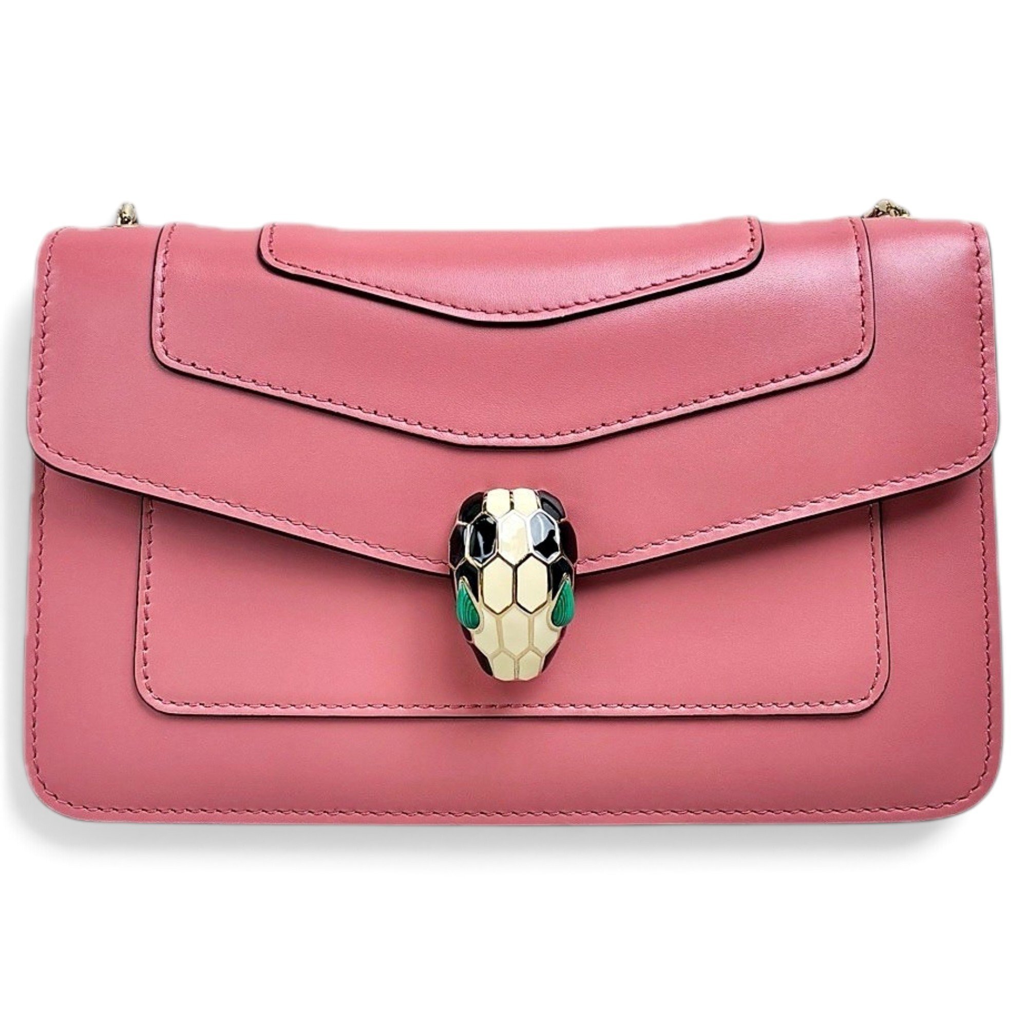 Serpenti leather handbag