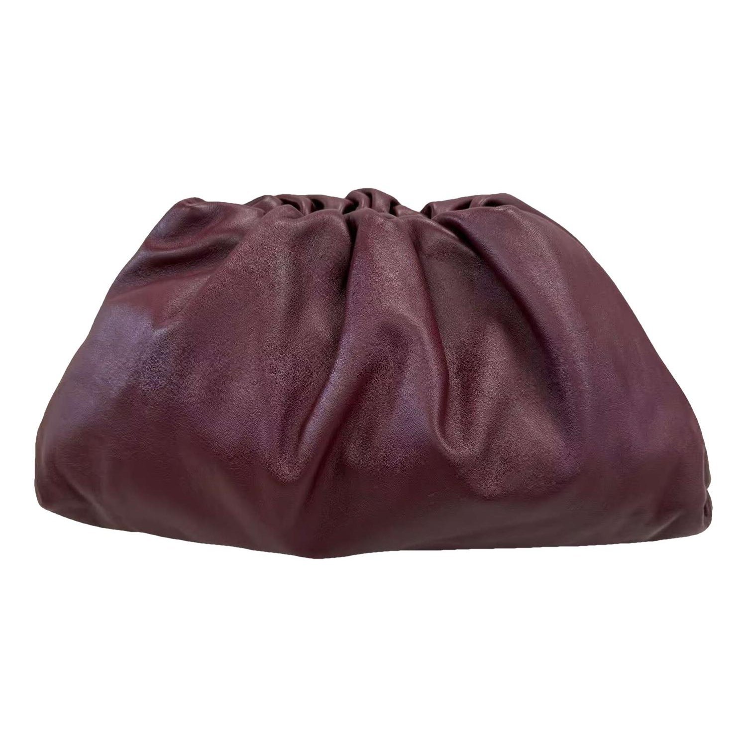 Pouch leather handbag