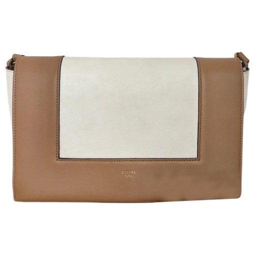 Frame leather handbag