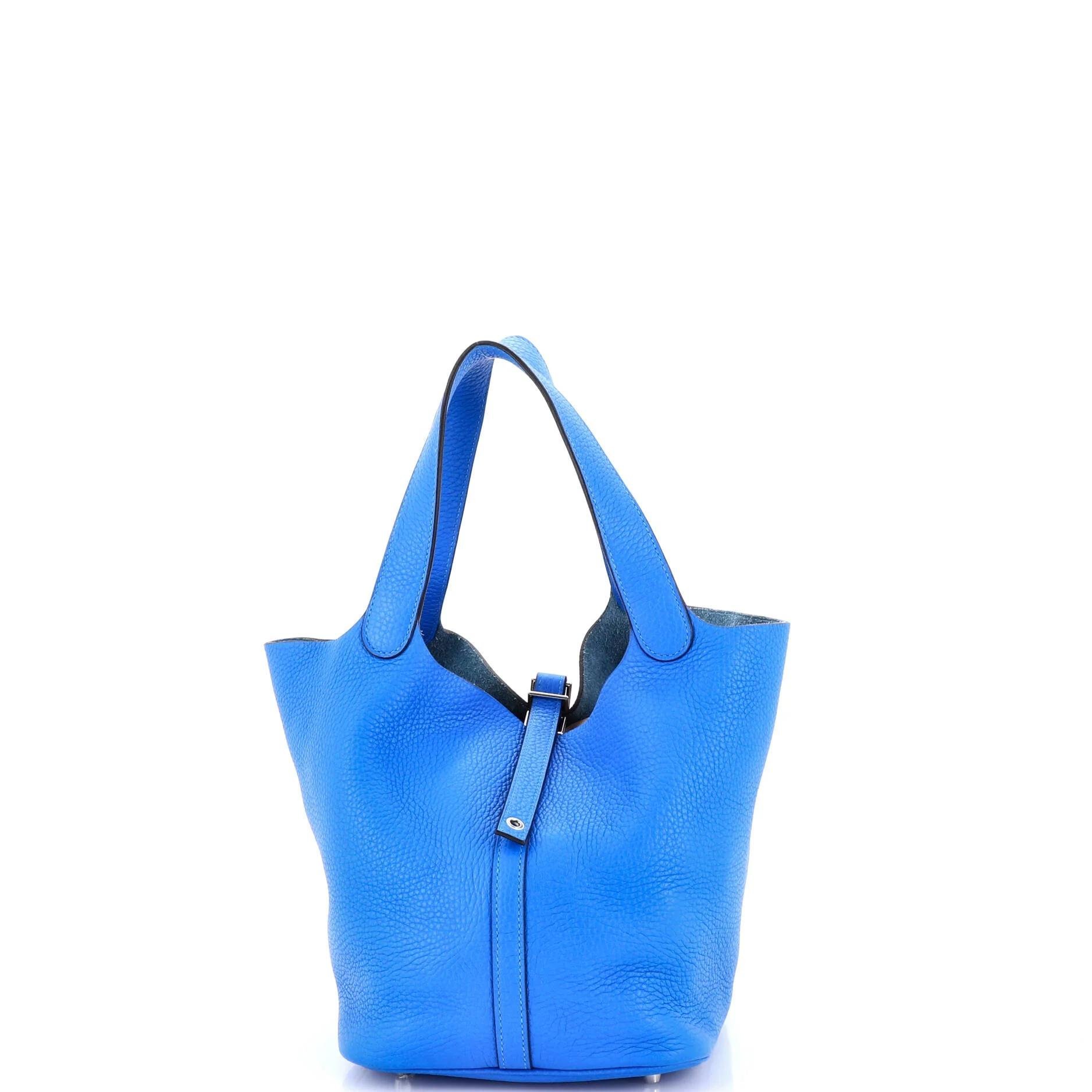 Hermes Picotin 22 Handbag Clemence Leather 2016