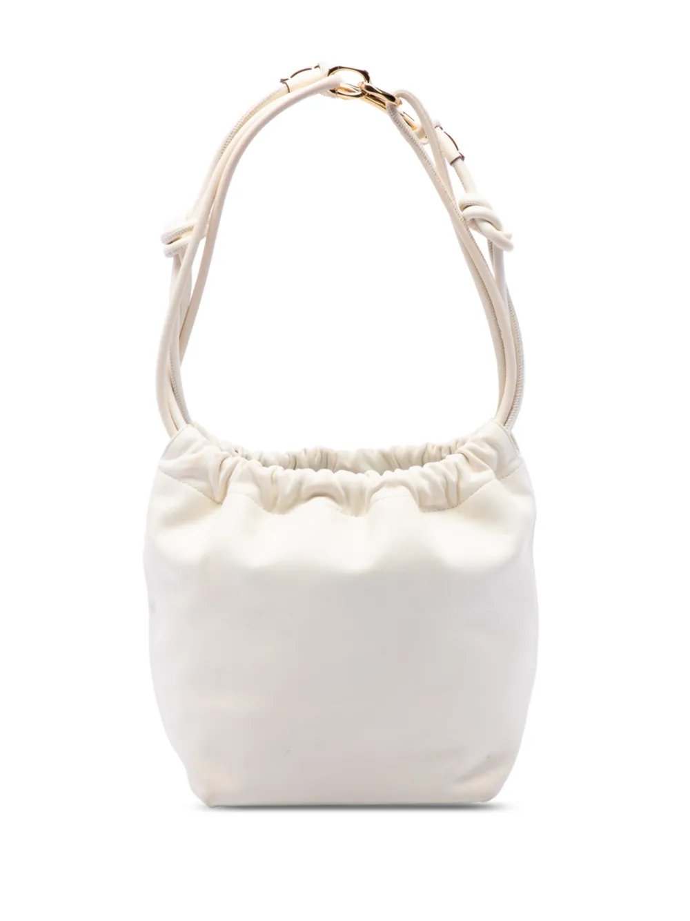 Valentino Garavani 2000-2017 Nappa Vlogo Pouf bucket bag