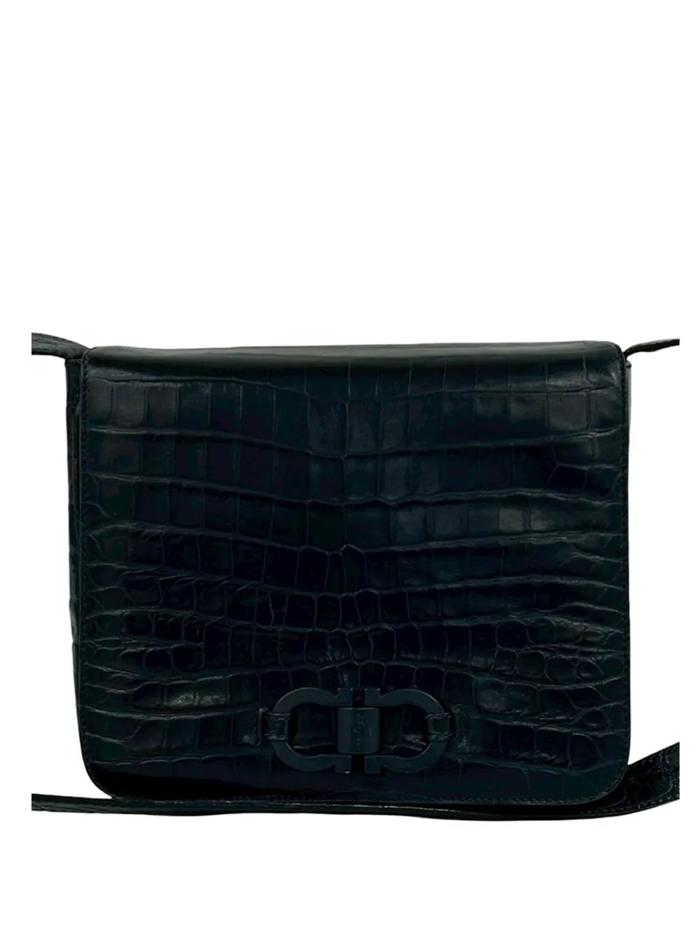 2010-2026 Embossed Leather Gancini crossbody bag