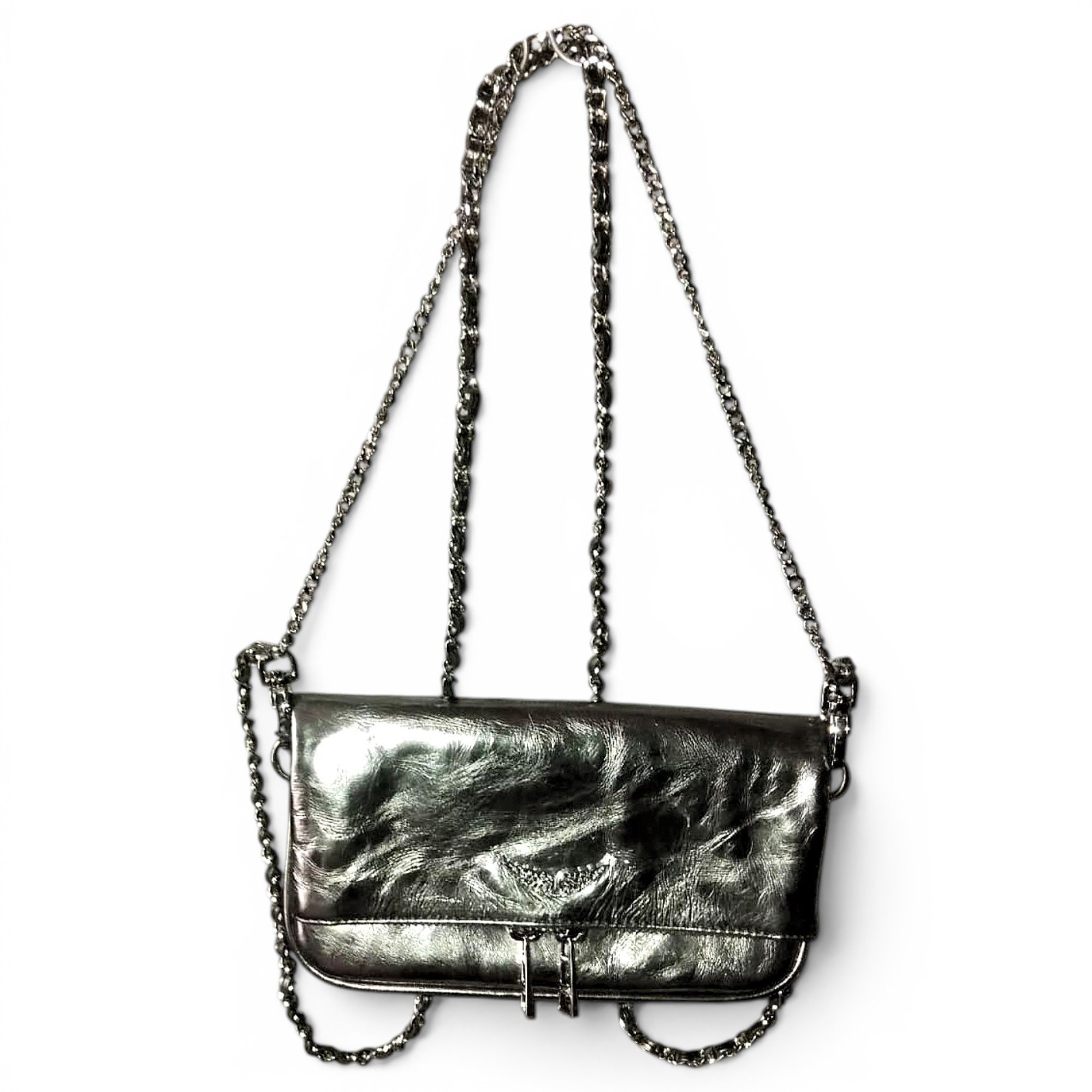 Rock leather crossbody bag