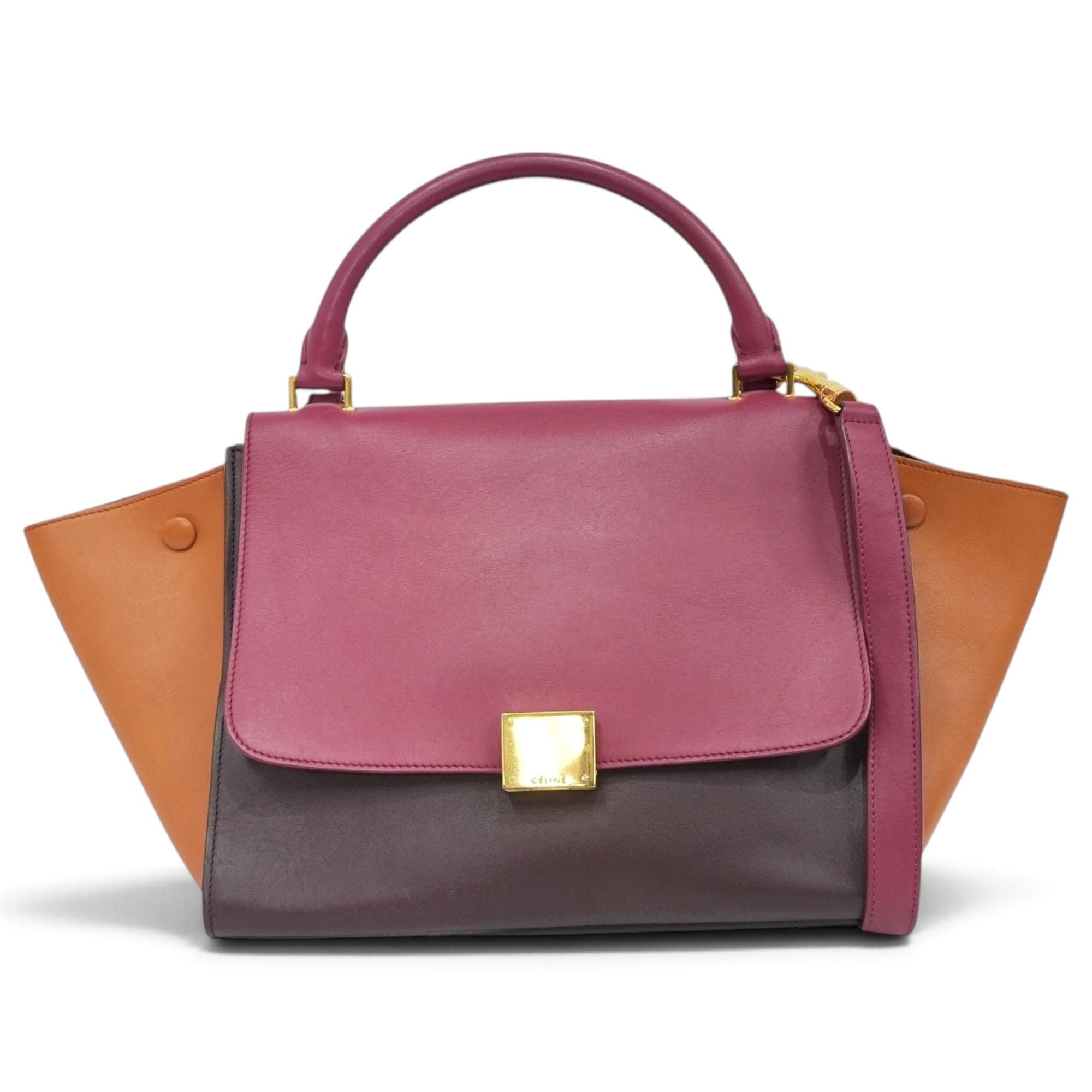 Celine Trapèze leather handbag