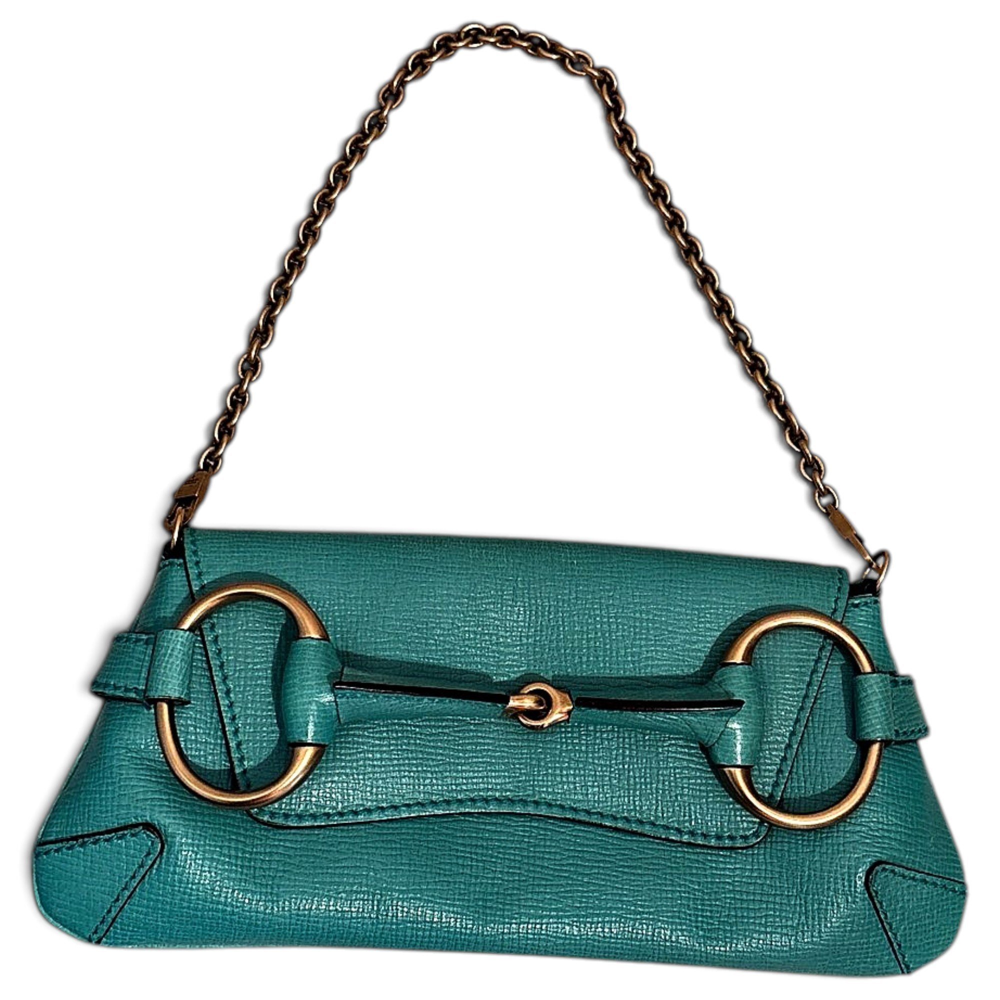 Horsebit Chain leather handbag