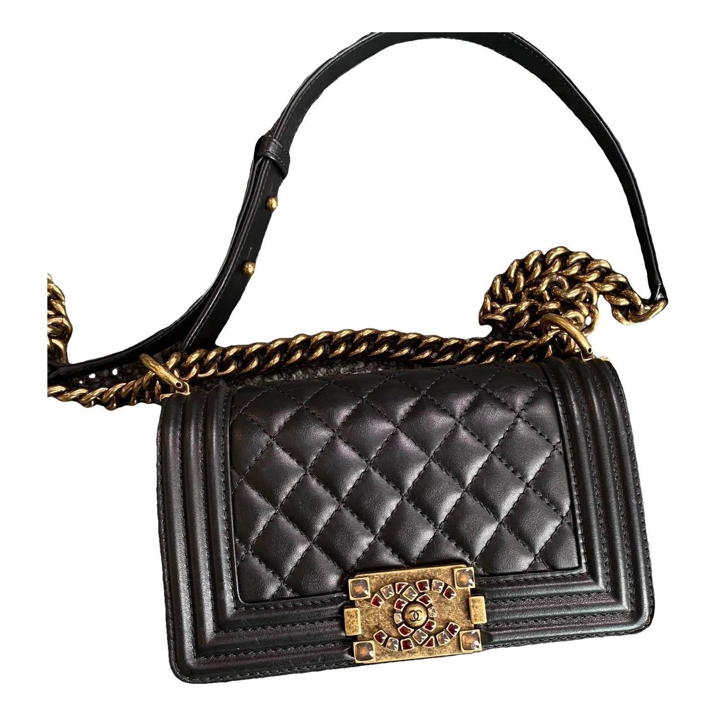 Boy leather crossbody bag