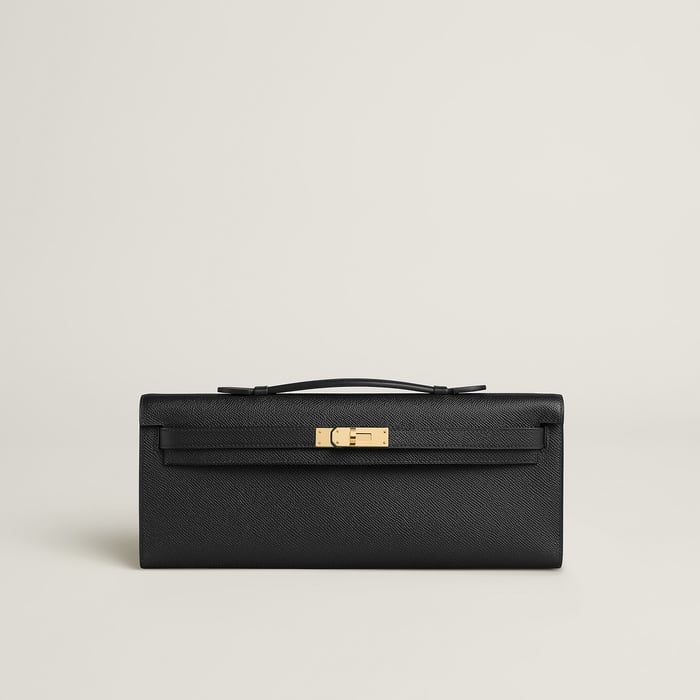 Noir Kelly Cut Clutch