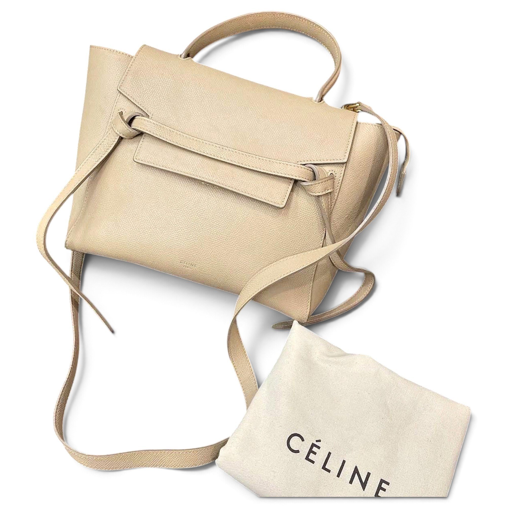Belt leather handbag