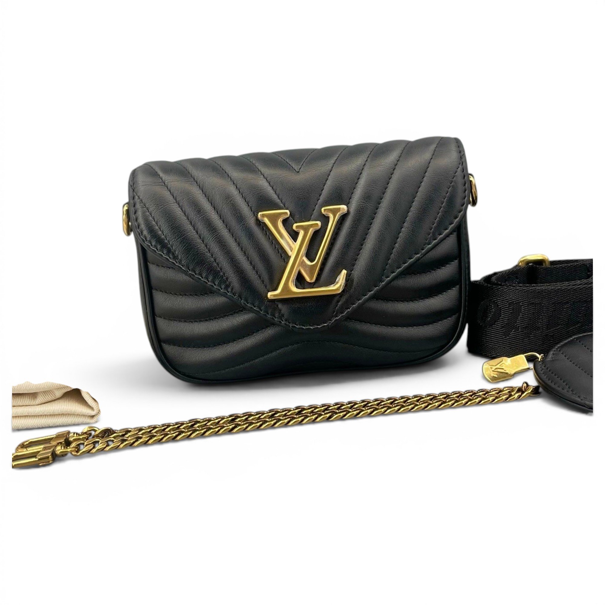 Multi-Pochette New Wave leather handbag