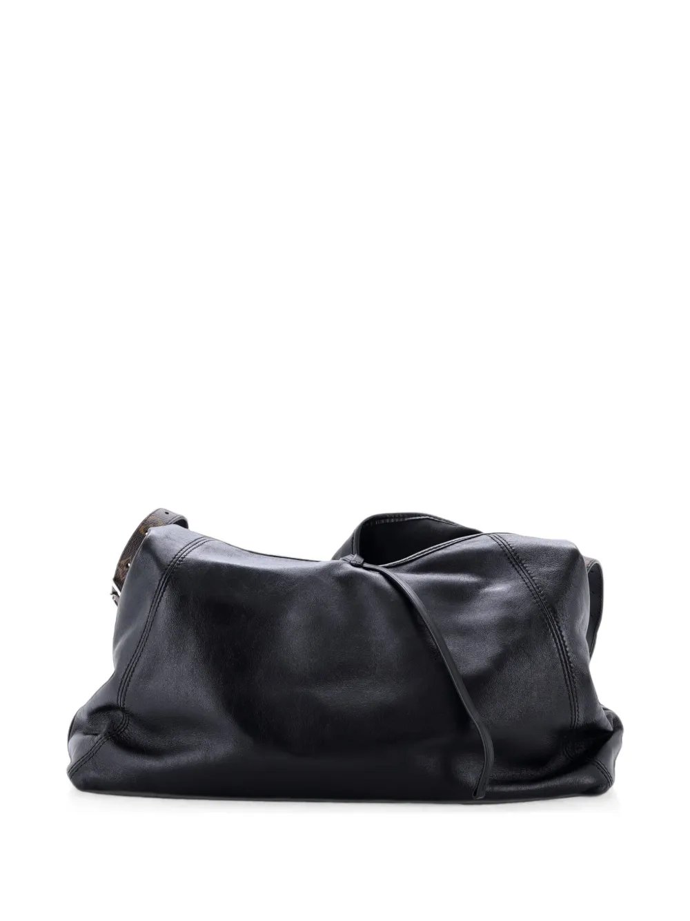 CarryAll Vibe Leather with Monogram Canvas MM hobo bag