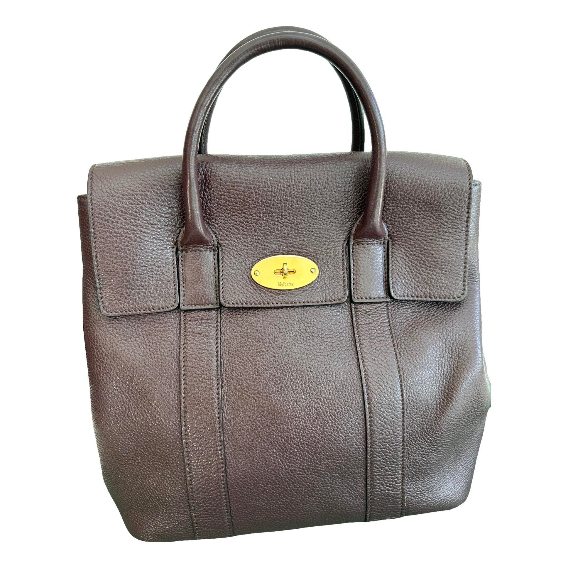 Leather backpack