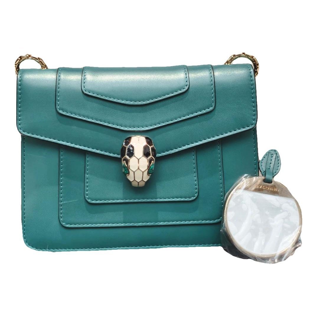 Serpenti leather handbag