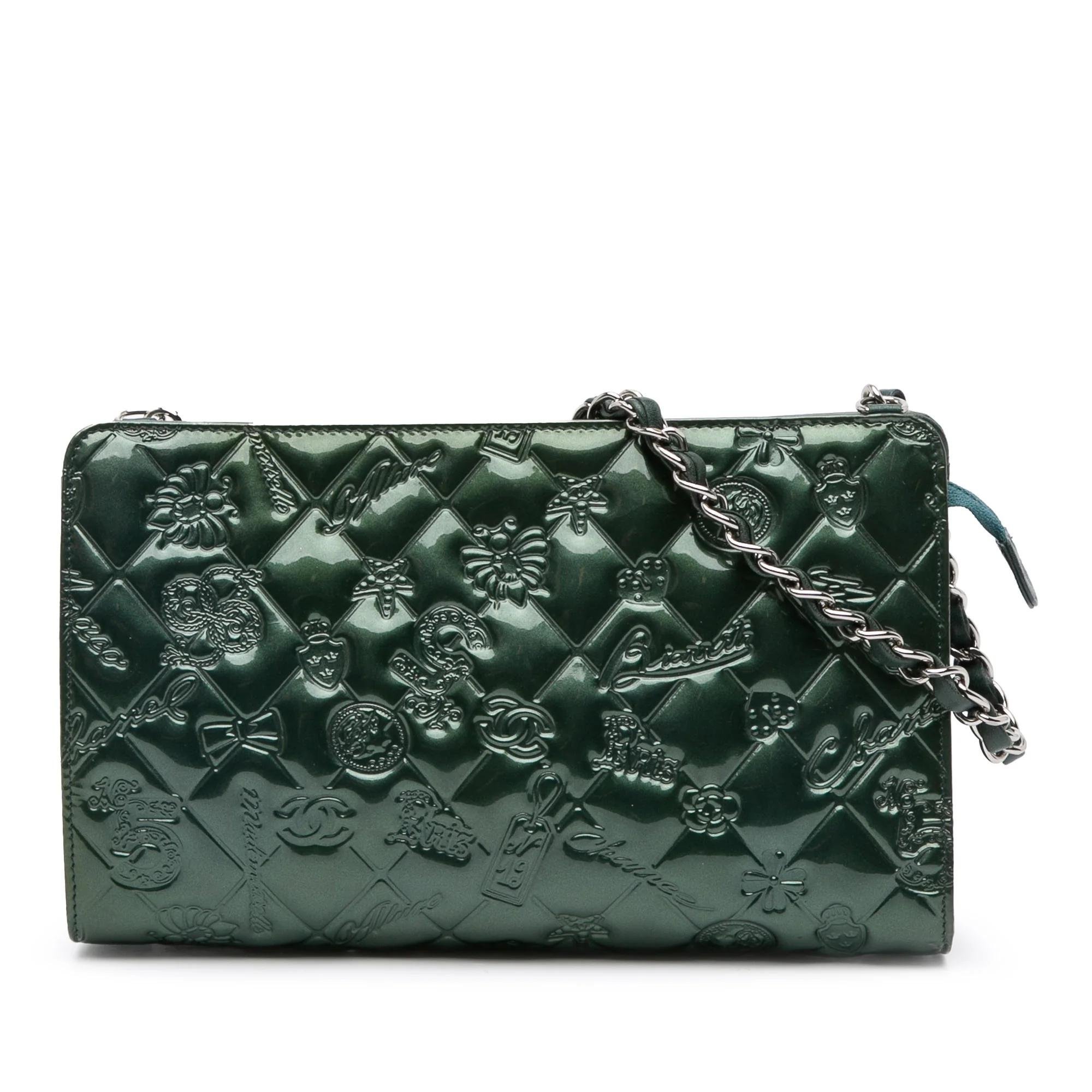 Patent leather handbag