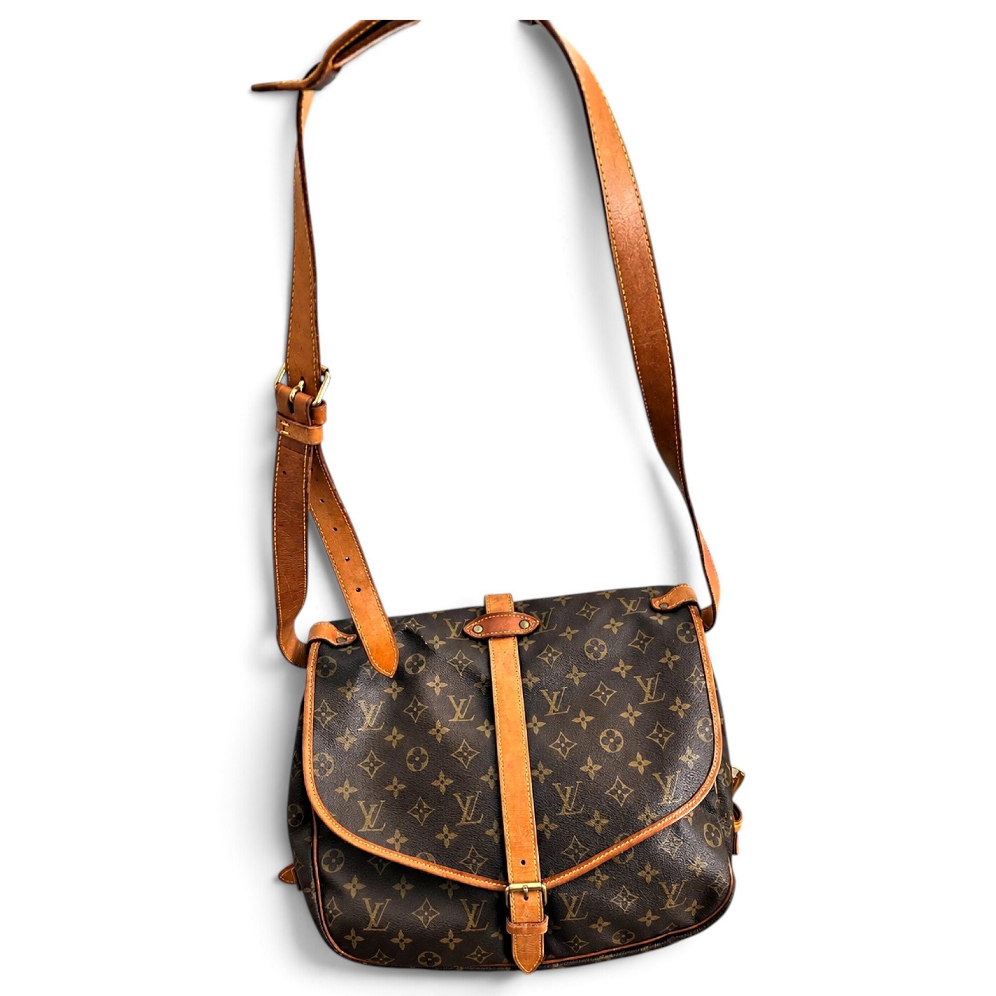 Saumur leather crossbody bag