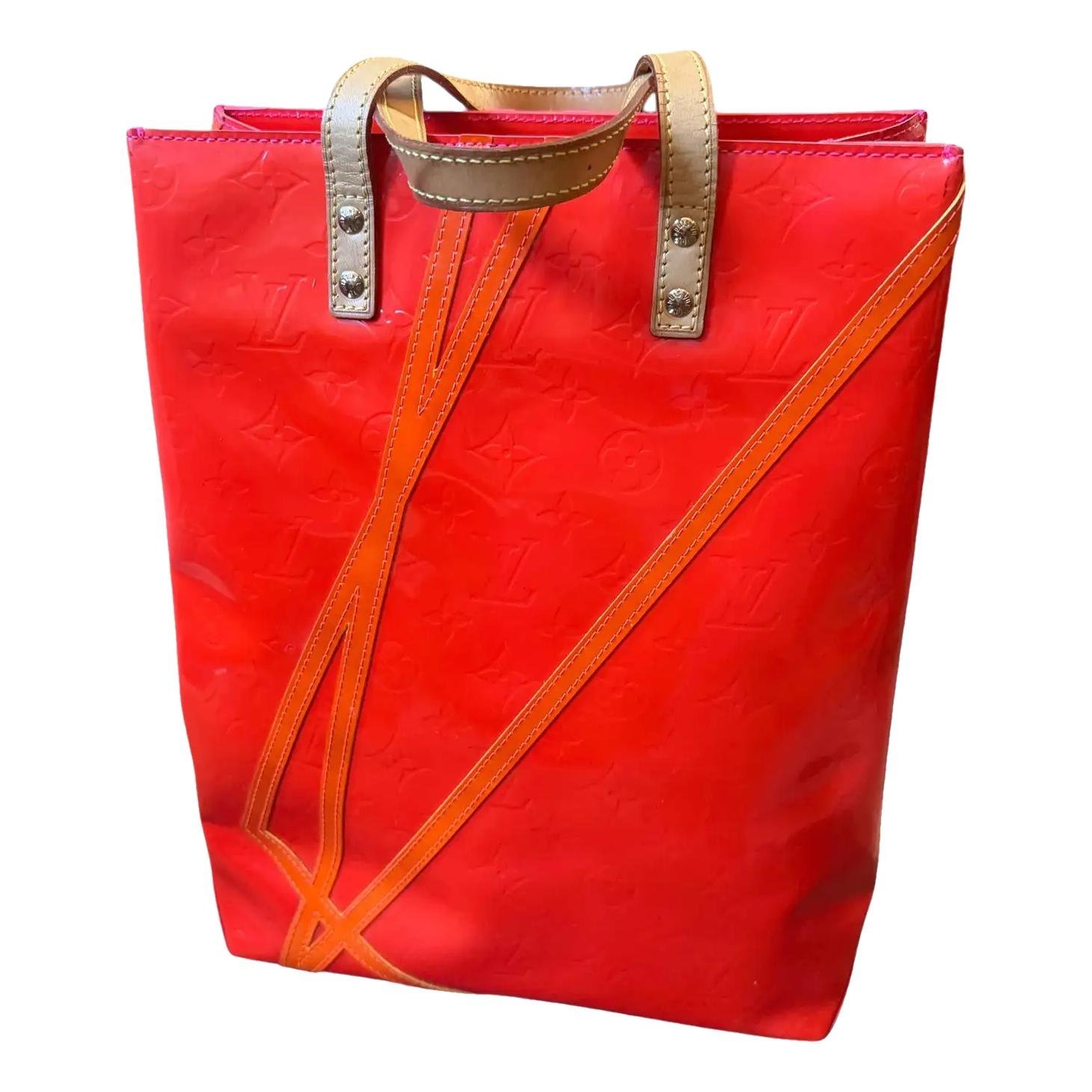 Patent leather tote