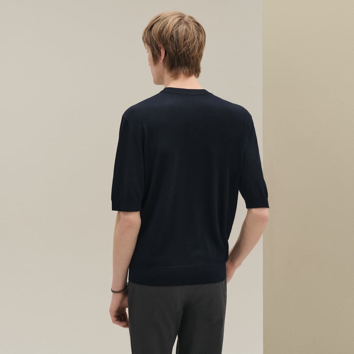 Marine "Maillon En Calque" Crewneck Sweater