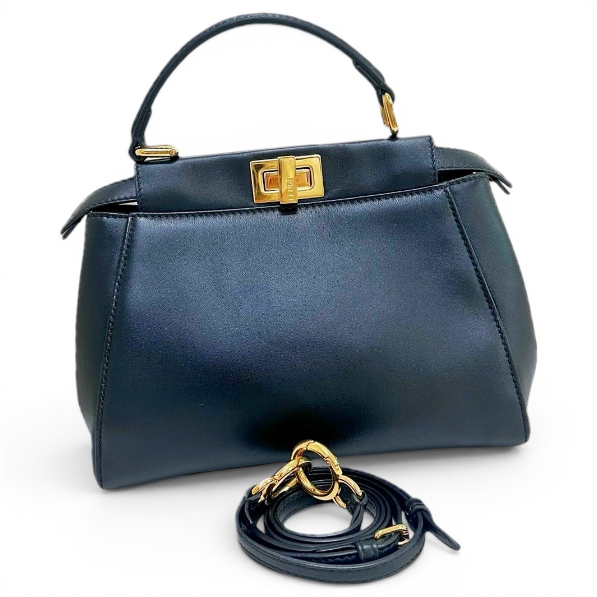 Peekaboo leather handbag