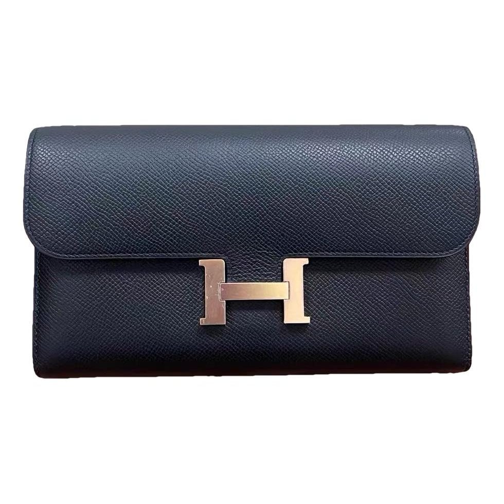 Leather clutch bag