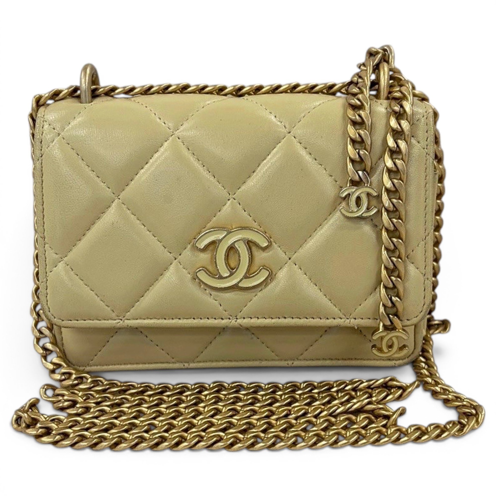 Wallet On Chain Timeless/Classique leather handbag
