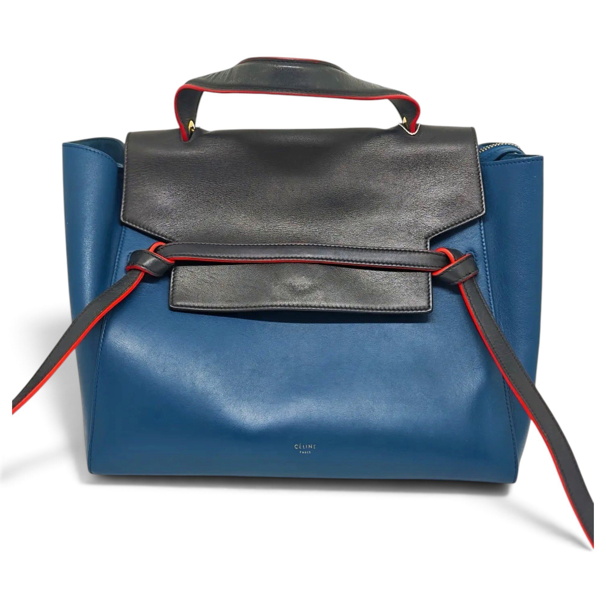 Belt leather handbag