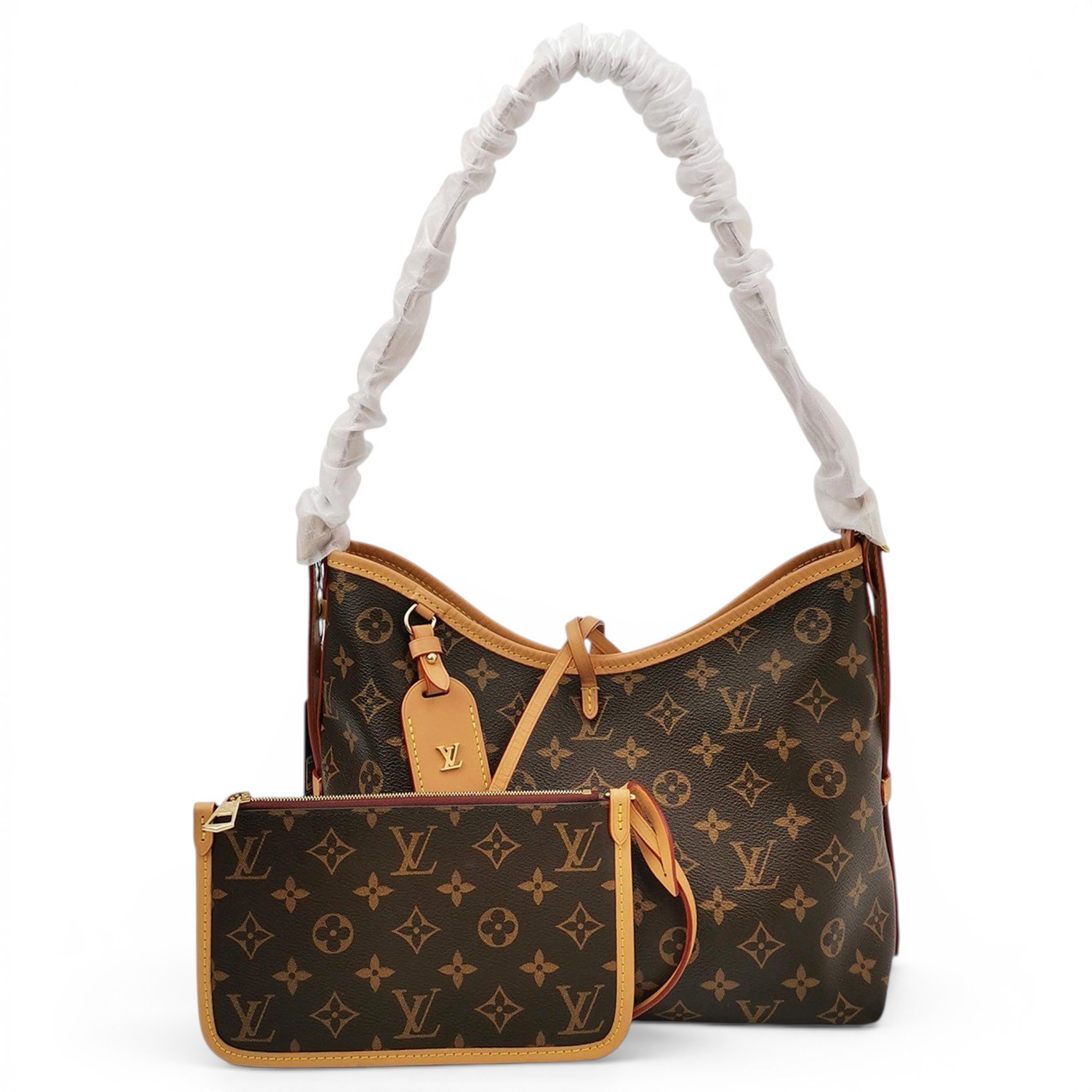 Louis Vuitton Carry All leather handbag