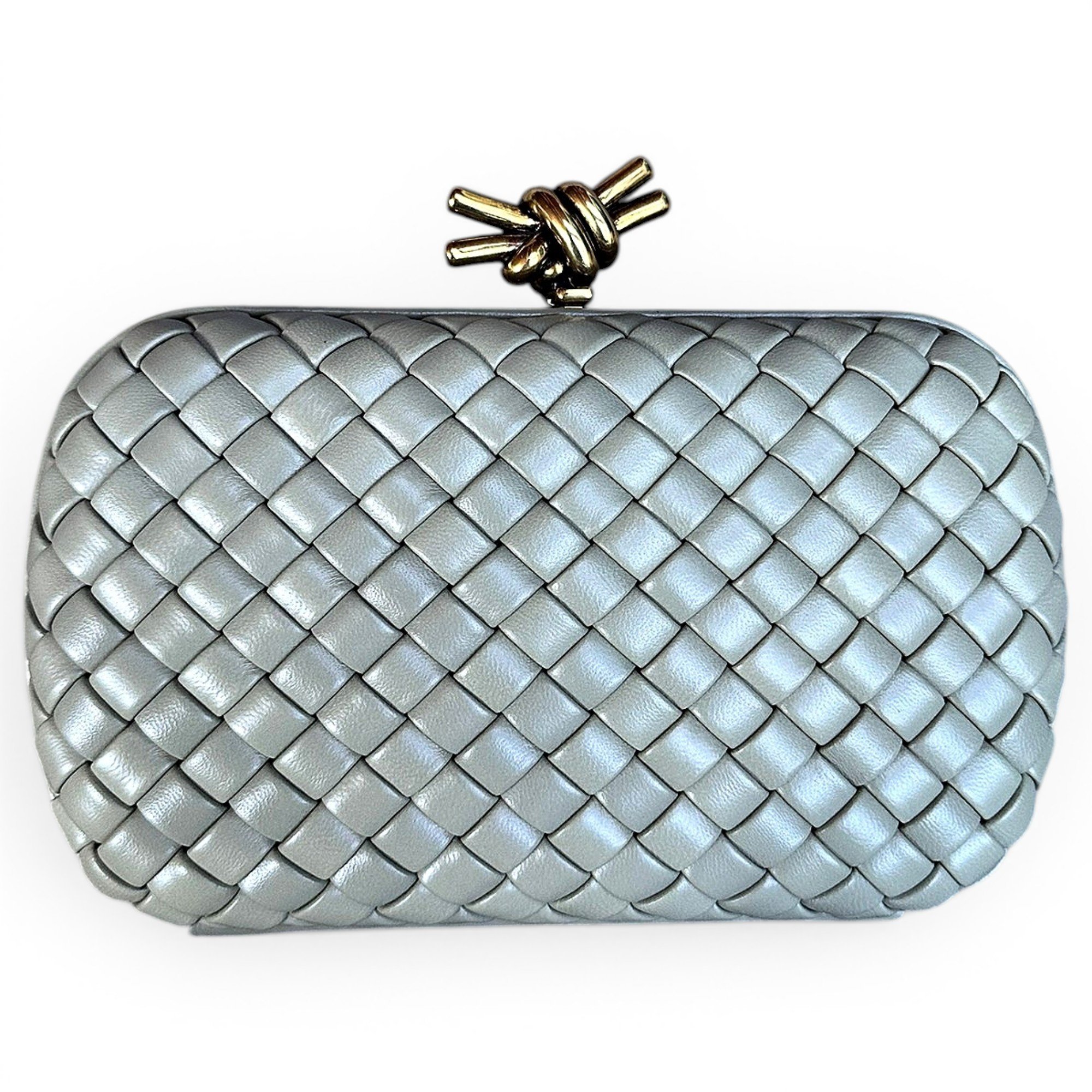 Pochette Knot leather clutch bag