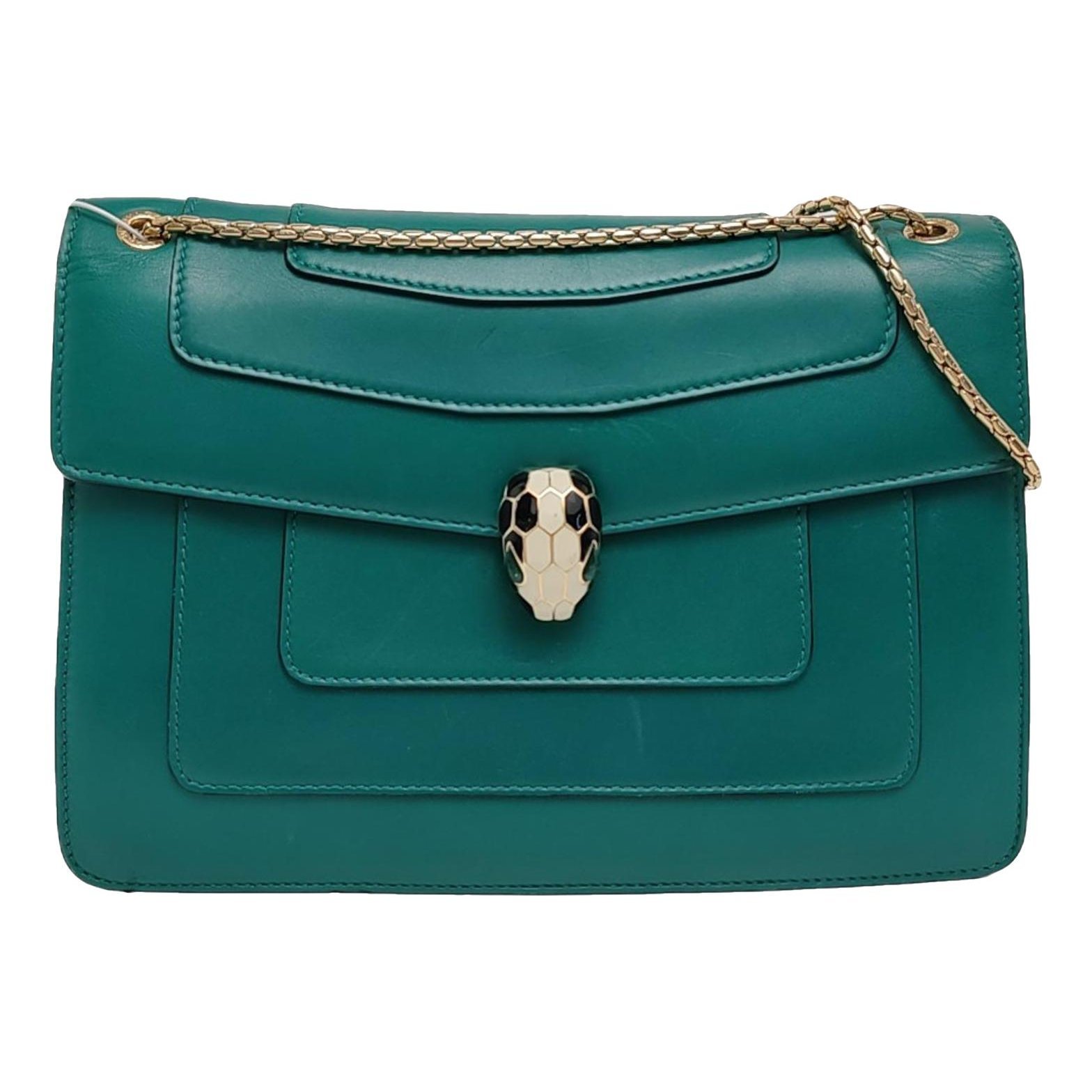 Serpenti leather handbag
