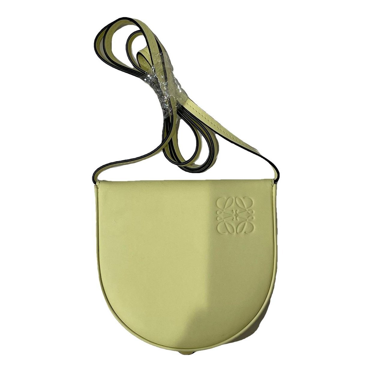 Heel leather handbag
