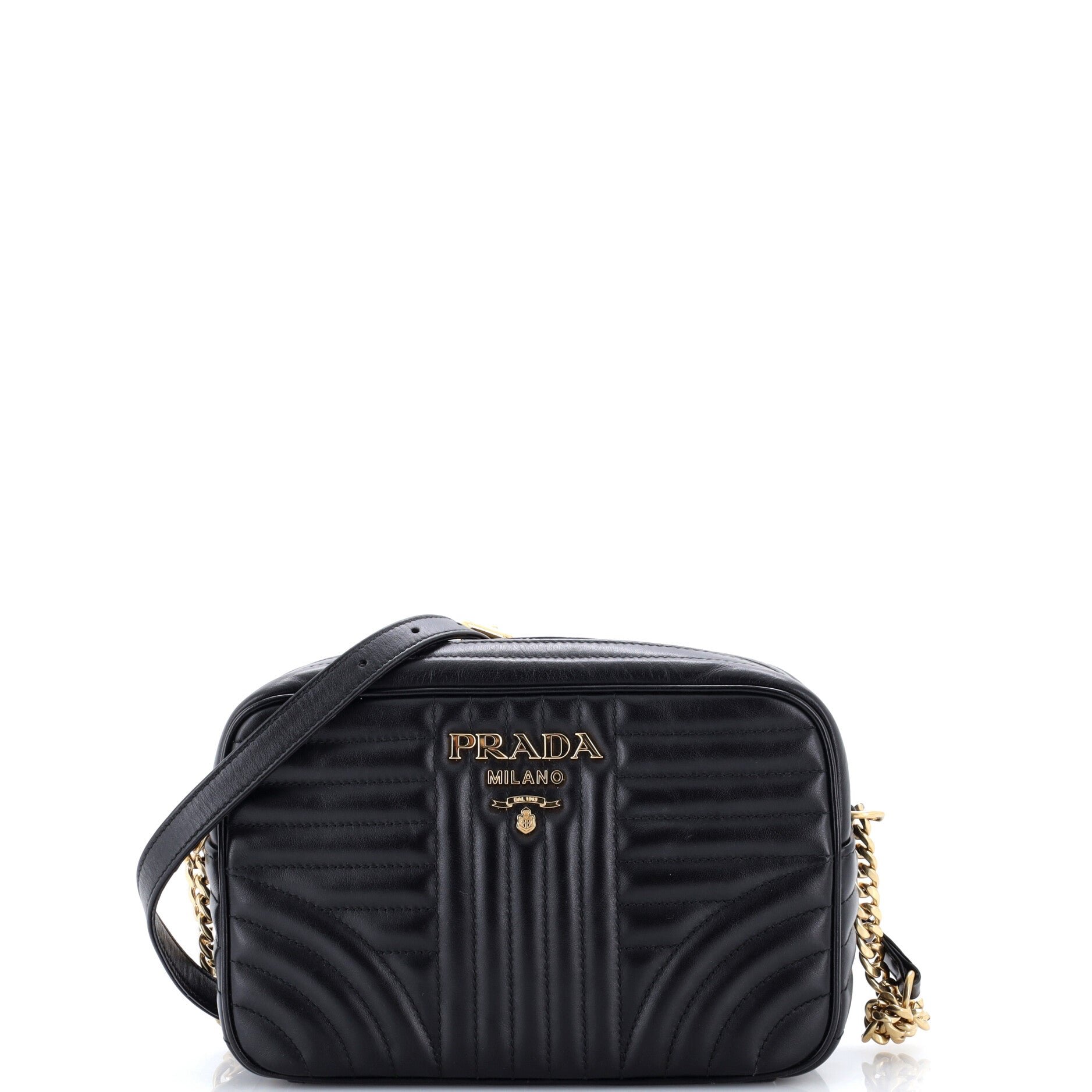 Camera Bag Diagramme Quilted Leather Small