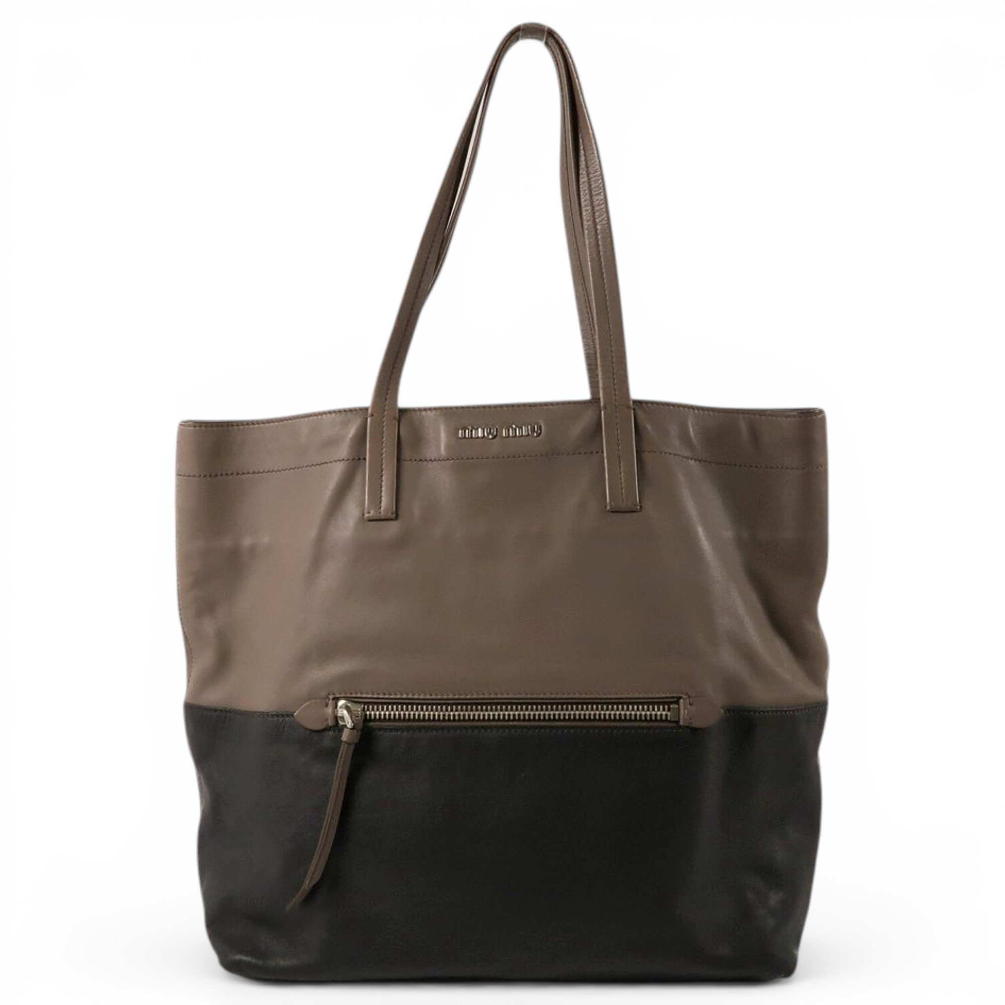 Leather tote